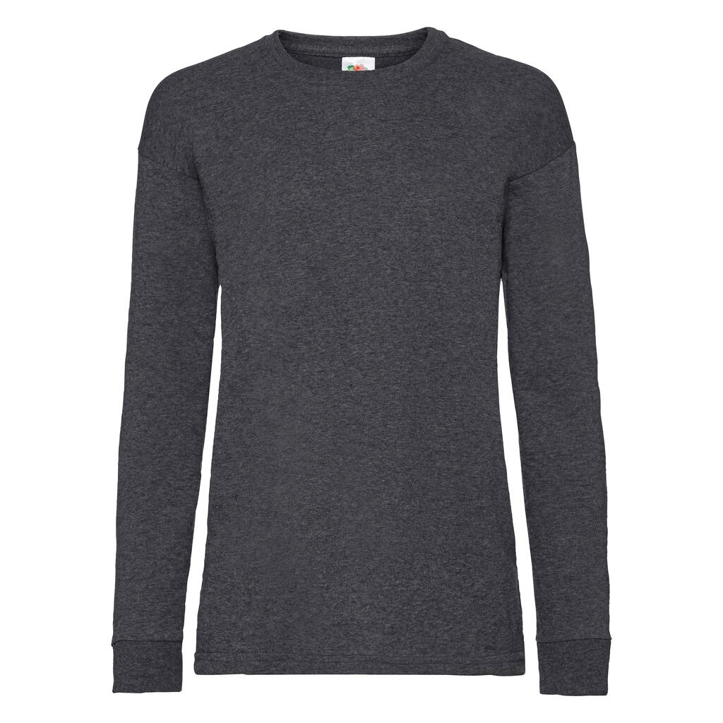 Kids´ Valueweight Long Sleeve T - HD - Dark Heather Grey