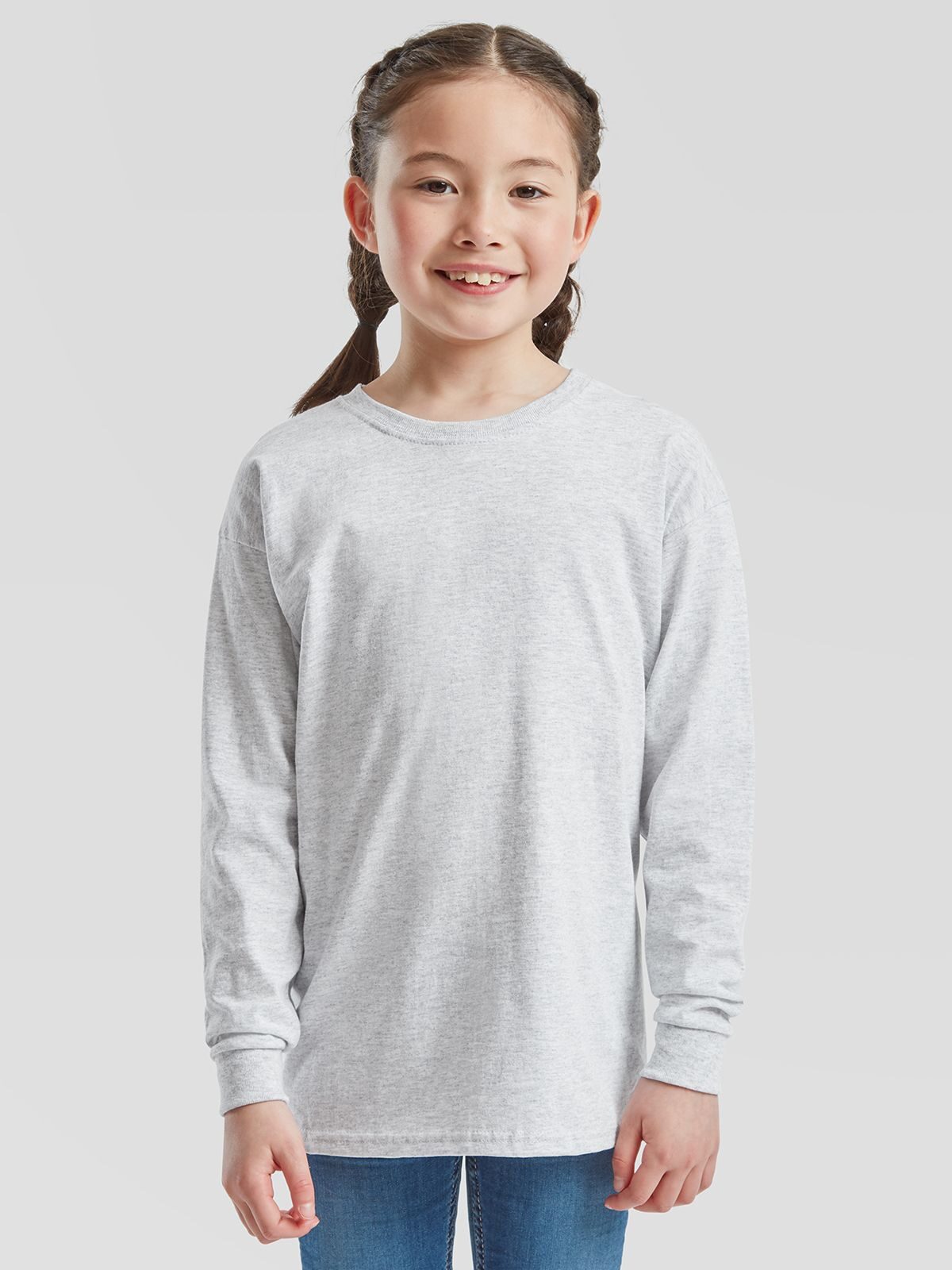 Kinder T-shirt met lange mouwen van Valueweight-kwaliteit