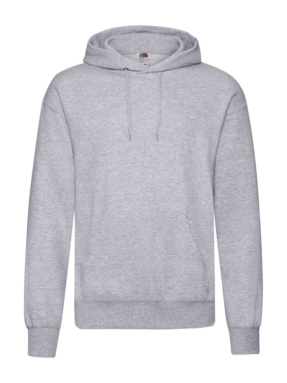Klassieke sweater met capuchon - 94 - Heather Grey