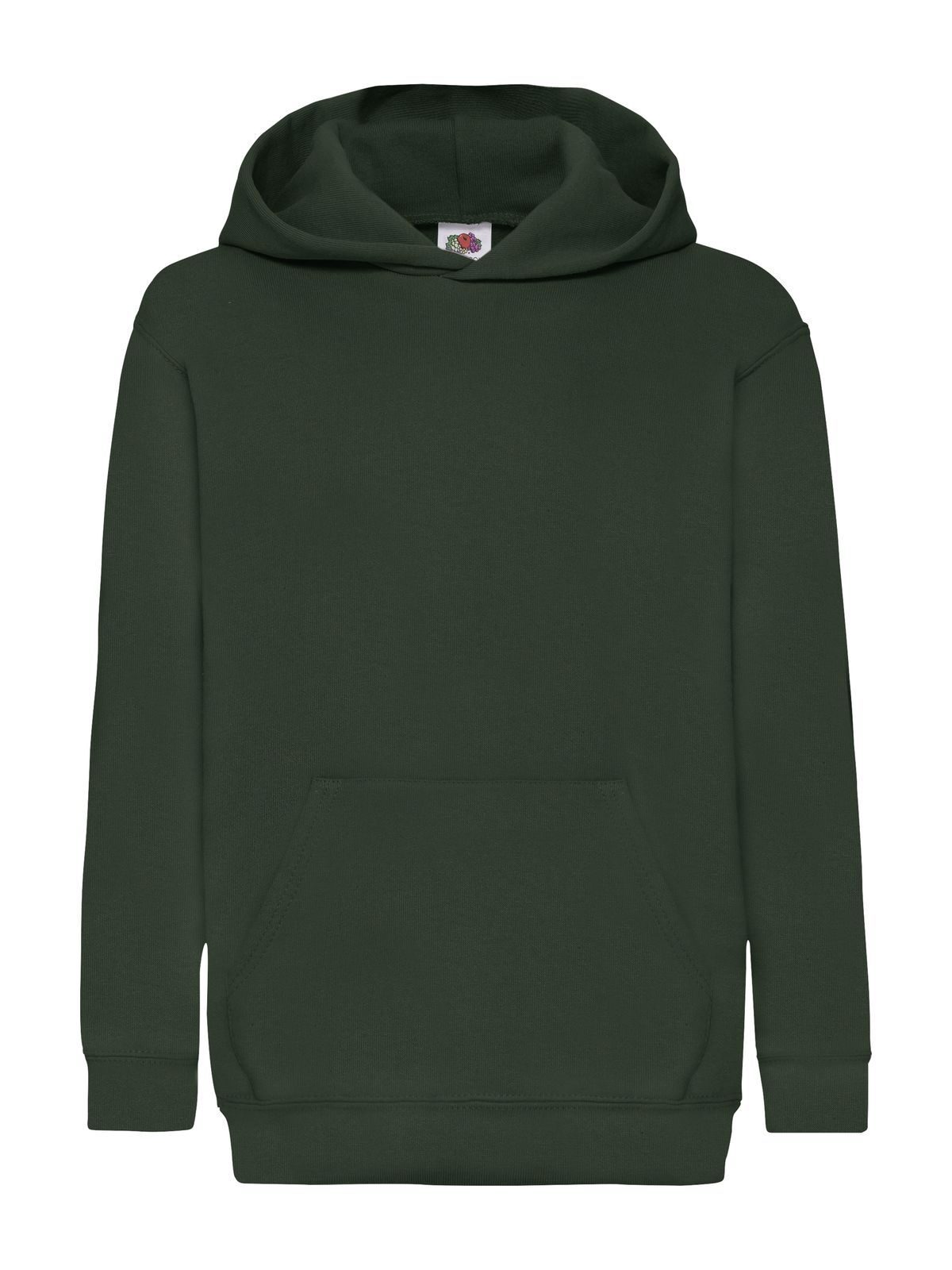 Klassieke sweater met capuchon voor kinderen - 38 - Flesgroen
