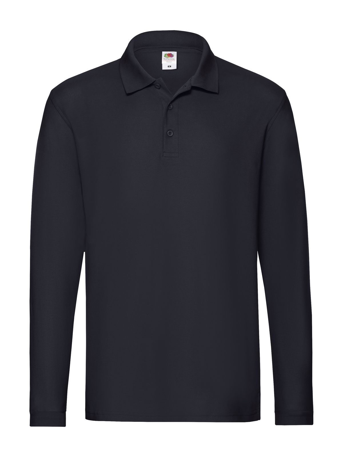 Premium polo met lange mouwen - AZ - Diep Marineblauw