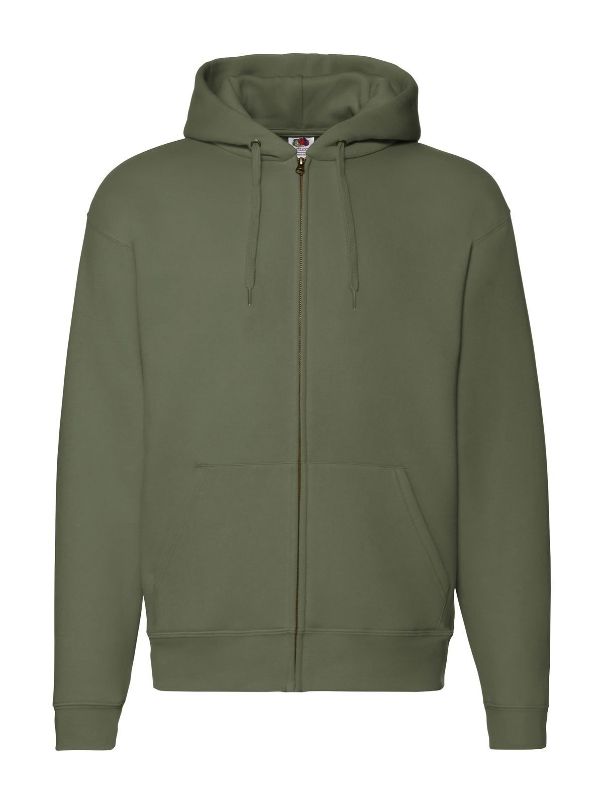 Premium sweatjack met capuchon - 59 - Klassieke olijf
