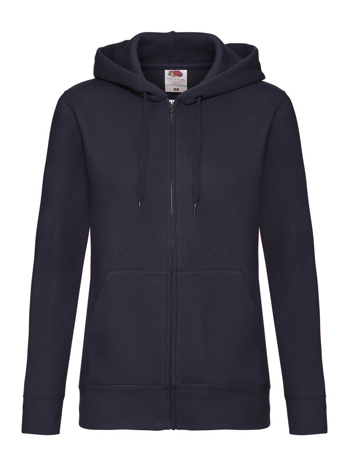 Premium sweatjack met capuchon voor dames - AZ - Diep Marineblauw