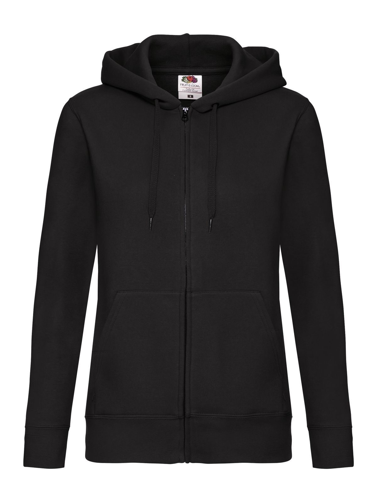 Premium sweatjack met capuchon voor dames - 36 - Zwart