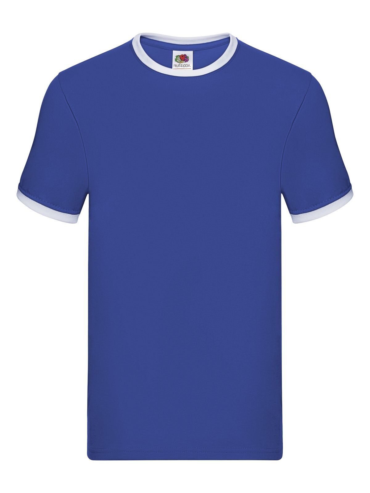 Ringer T-shirt - KB - Koningsblauw-wit