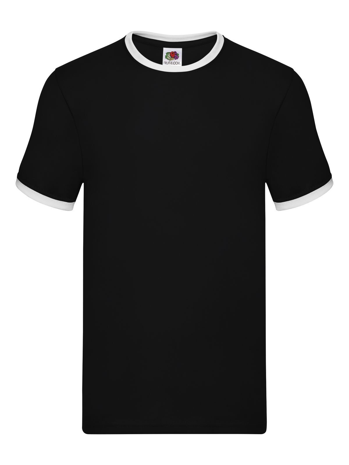 Ringer T-shirt - KW - Zwart-wit