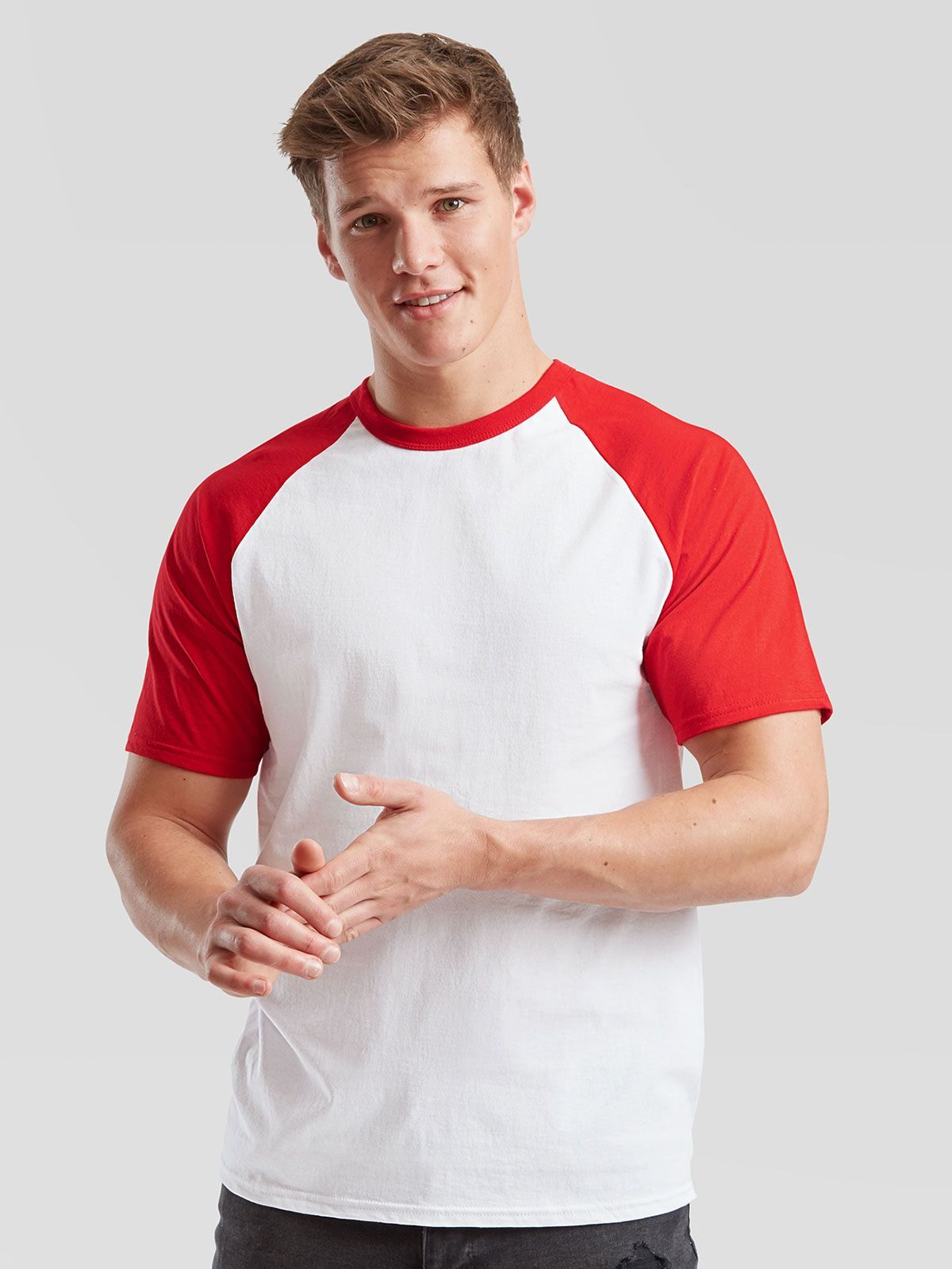 Baseball T-shirt met korte mouwen