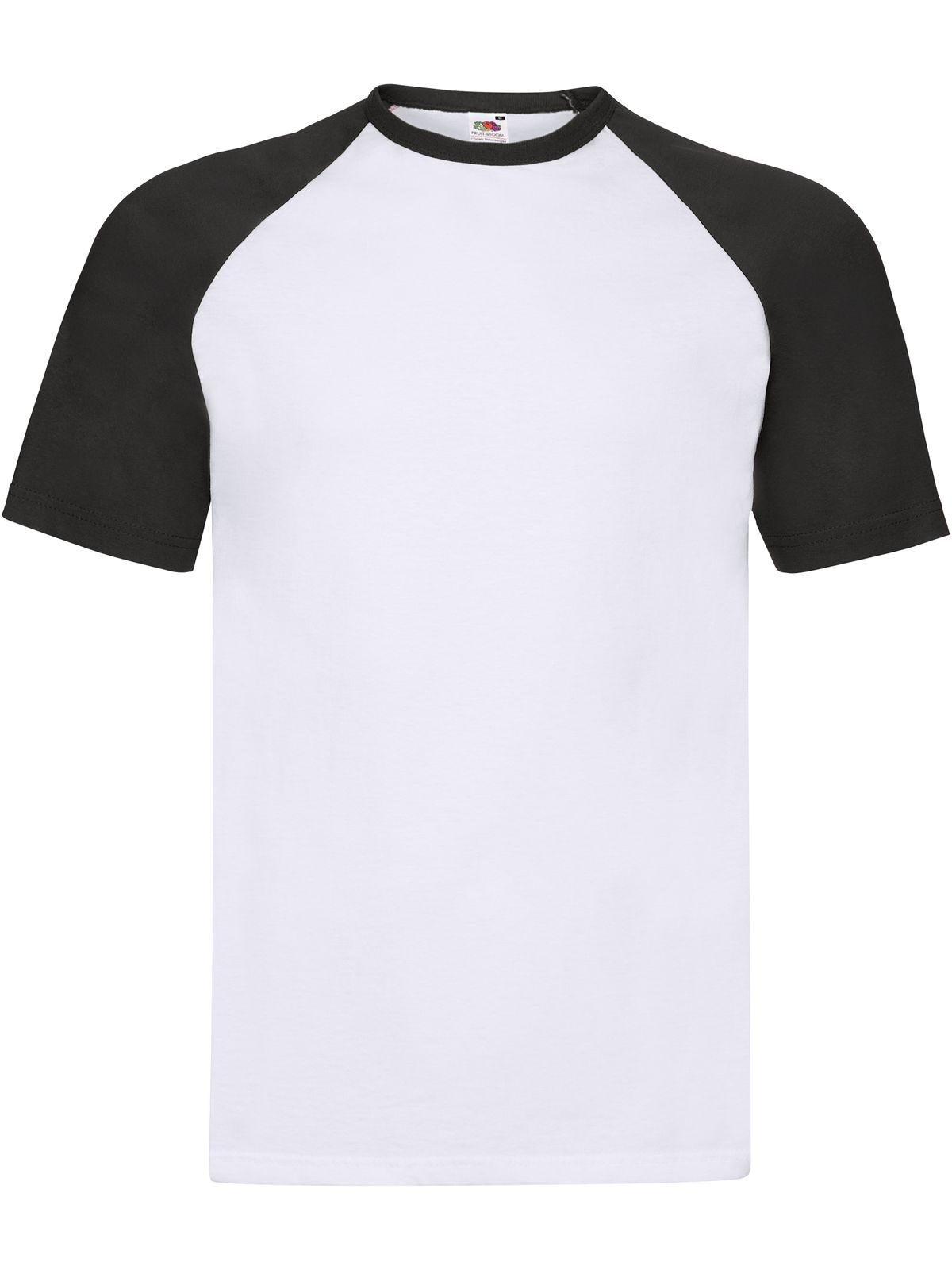 Baseball T-shirt met korte mouwen - TH - Wit-Zwart