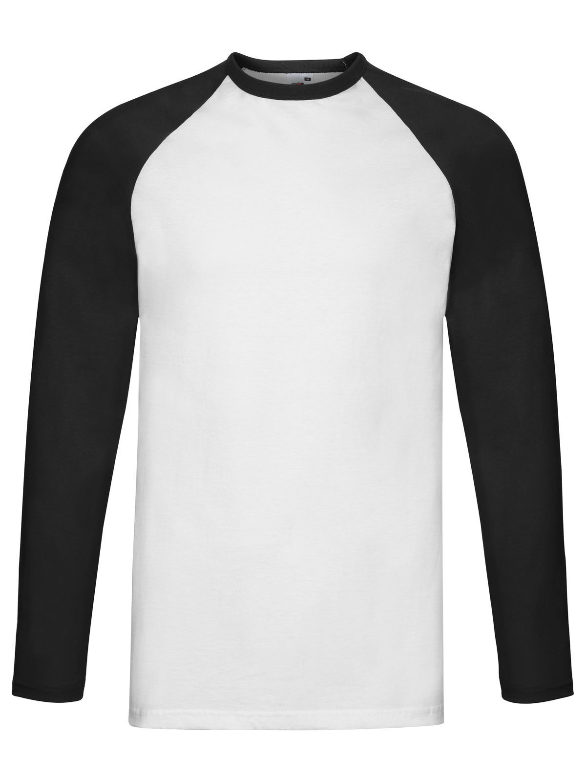 Baseball T-shirt met lange mouwen - TH - Wit-Zwart