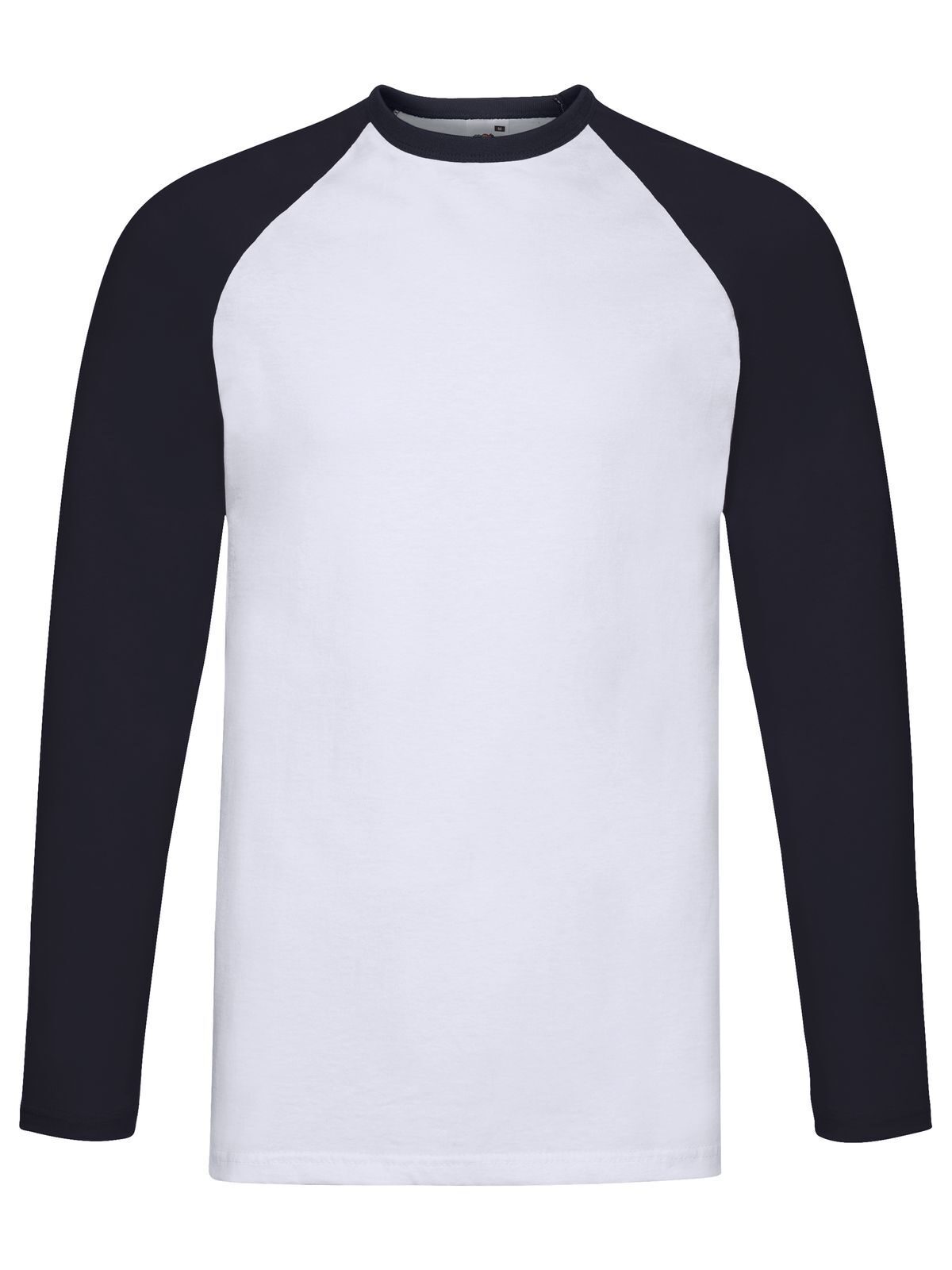 Baseball T-shirt met lange mouwen - WE - White-Deep Navy