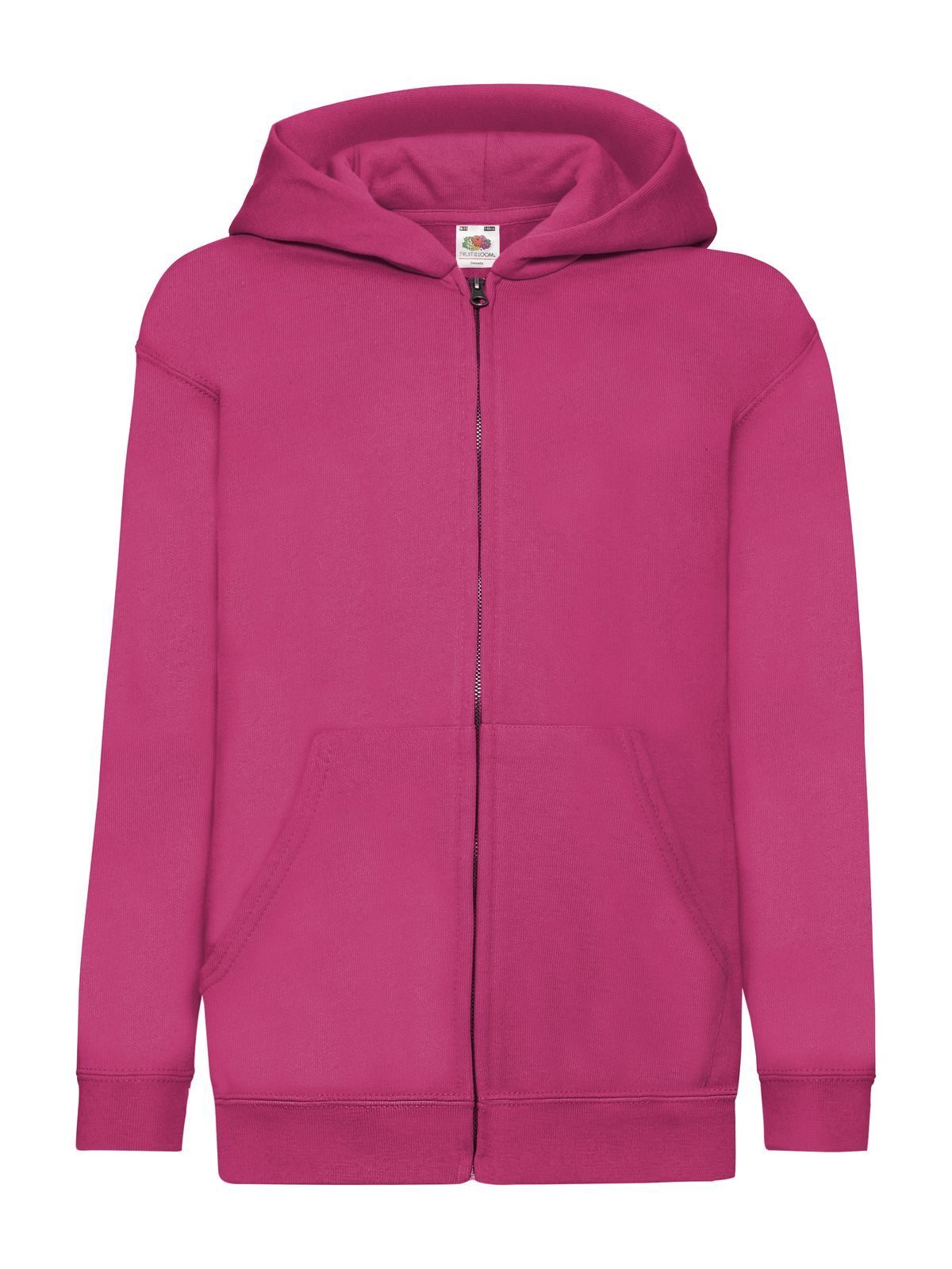 Kids´ Classic Hooded Sweat Jacket - 57 - Fuchsia