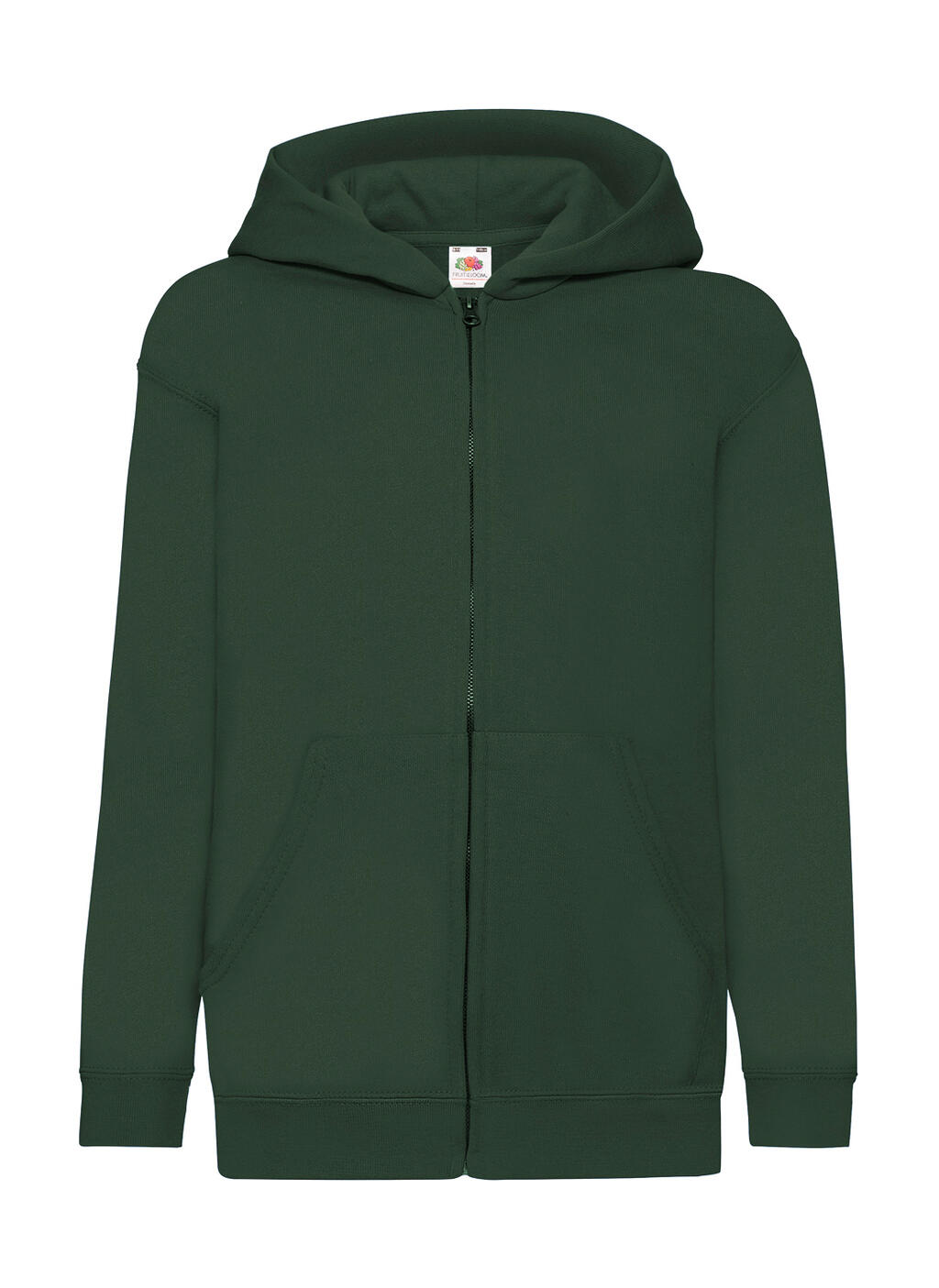 Kids´ Classic Hooded Sweat Jacket - 38 - Bottle Green