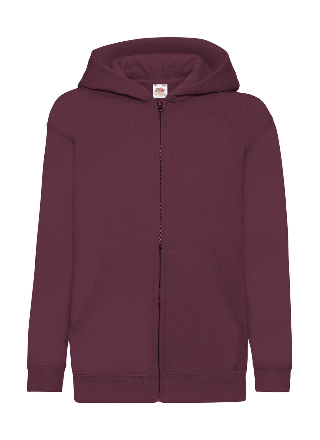 Kids´ Classic Hooded Sweat Jacket - 41 - Burgundy