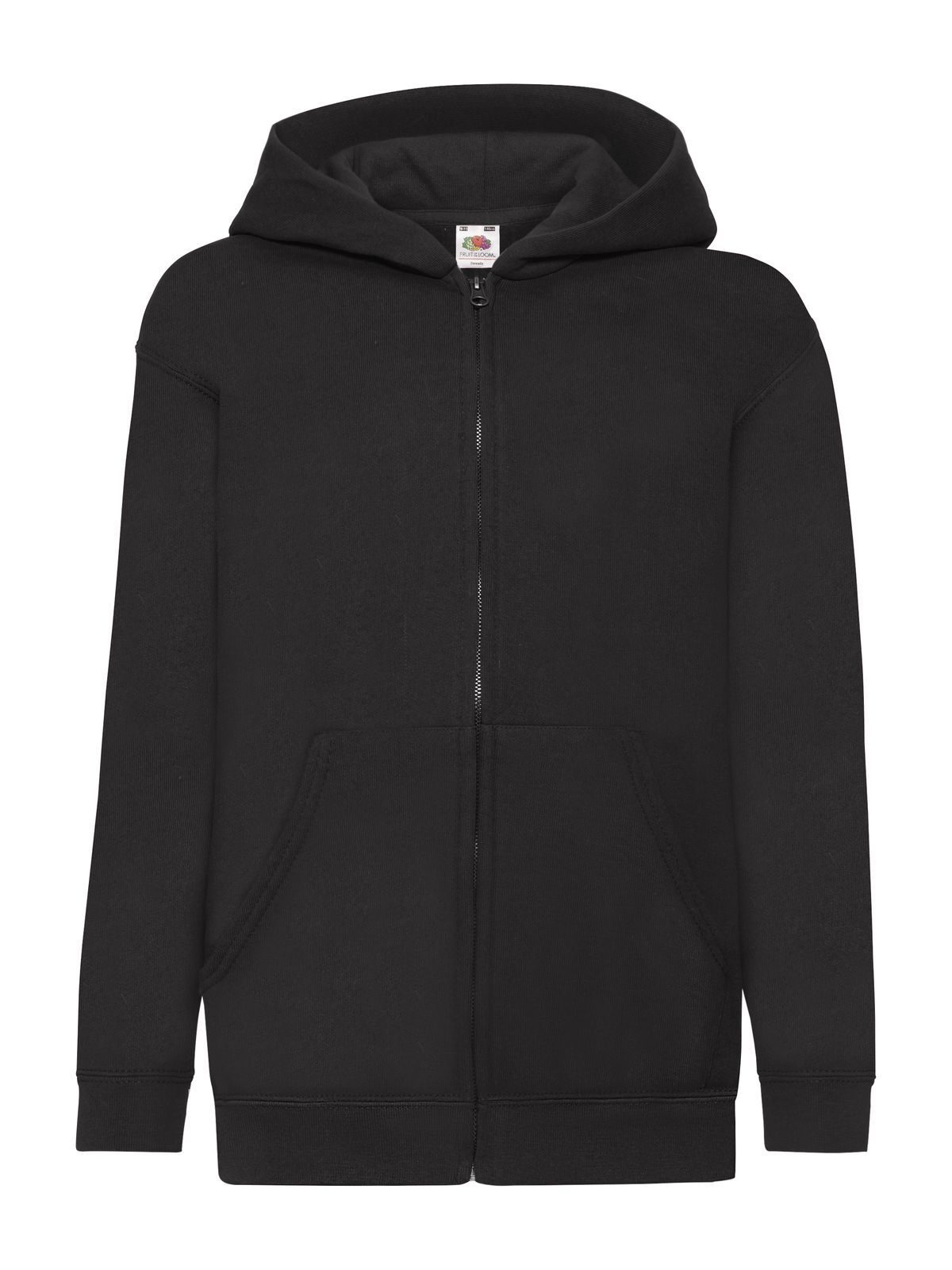 Kids´ Classic Hooded Sweat Jacket - 36 - Black