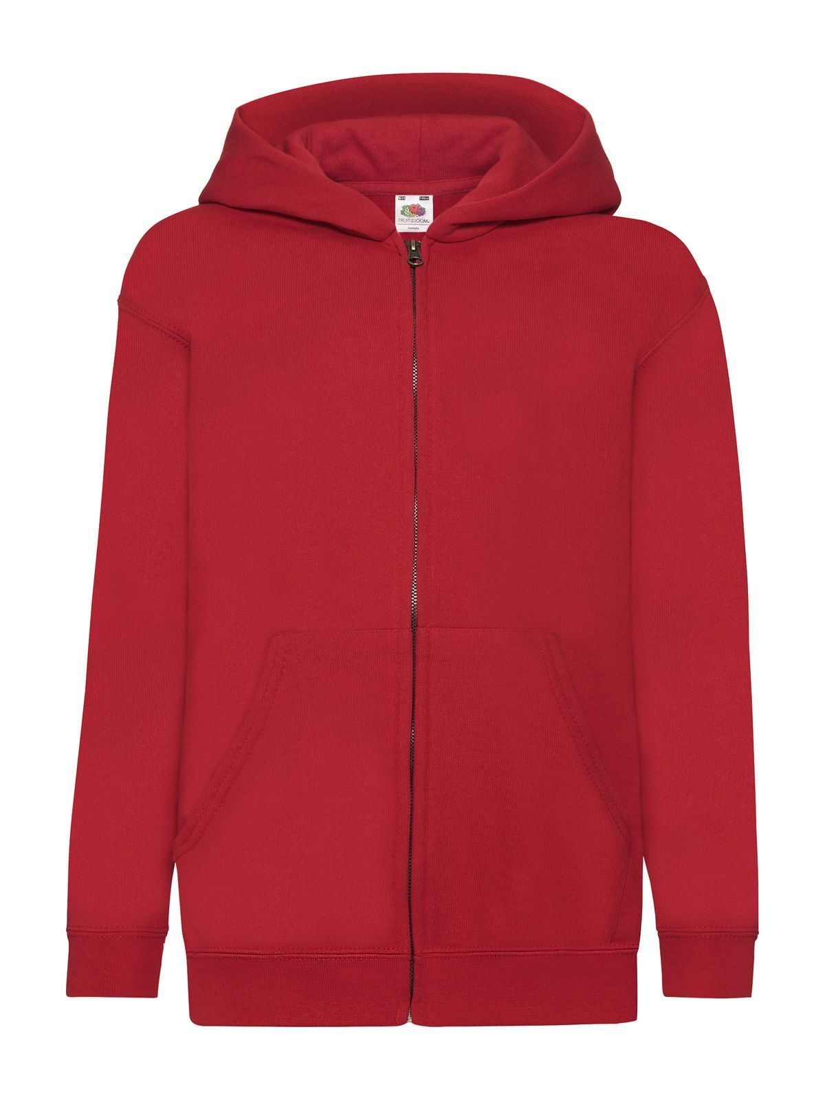 Kids´ Classic Hooded Sweat Jacket - 40 - Red