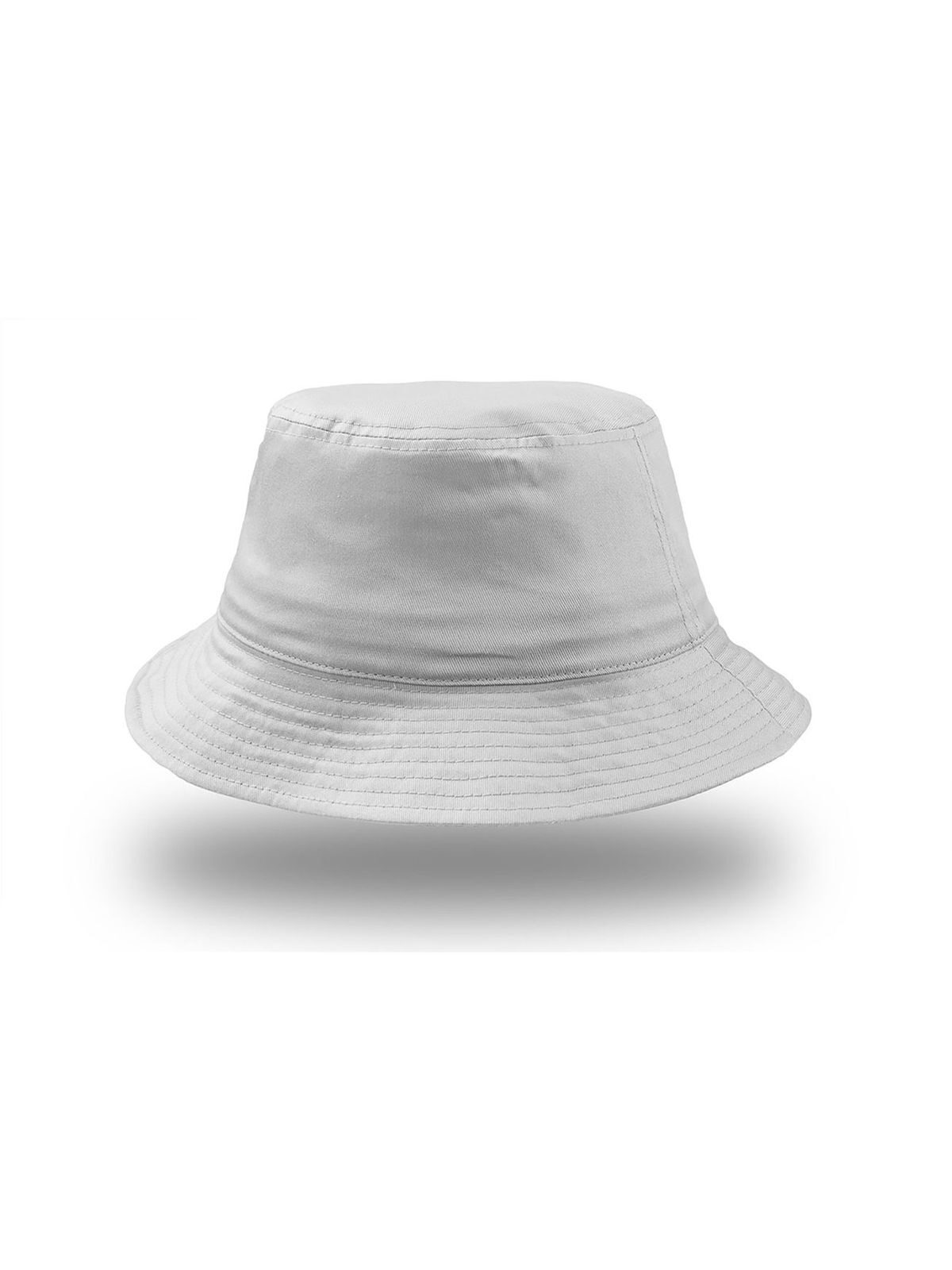 Katoenen bucket hat - BI - Wit