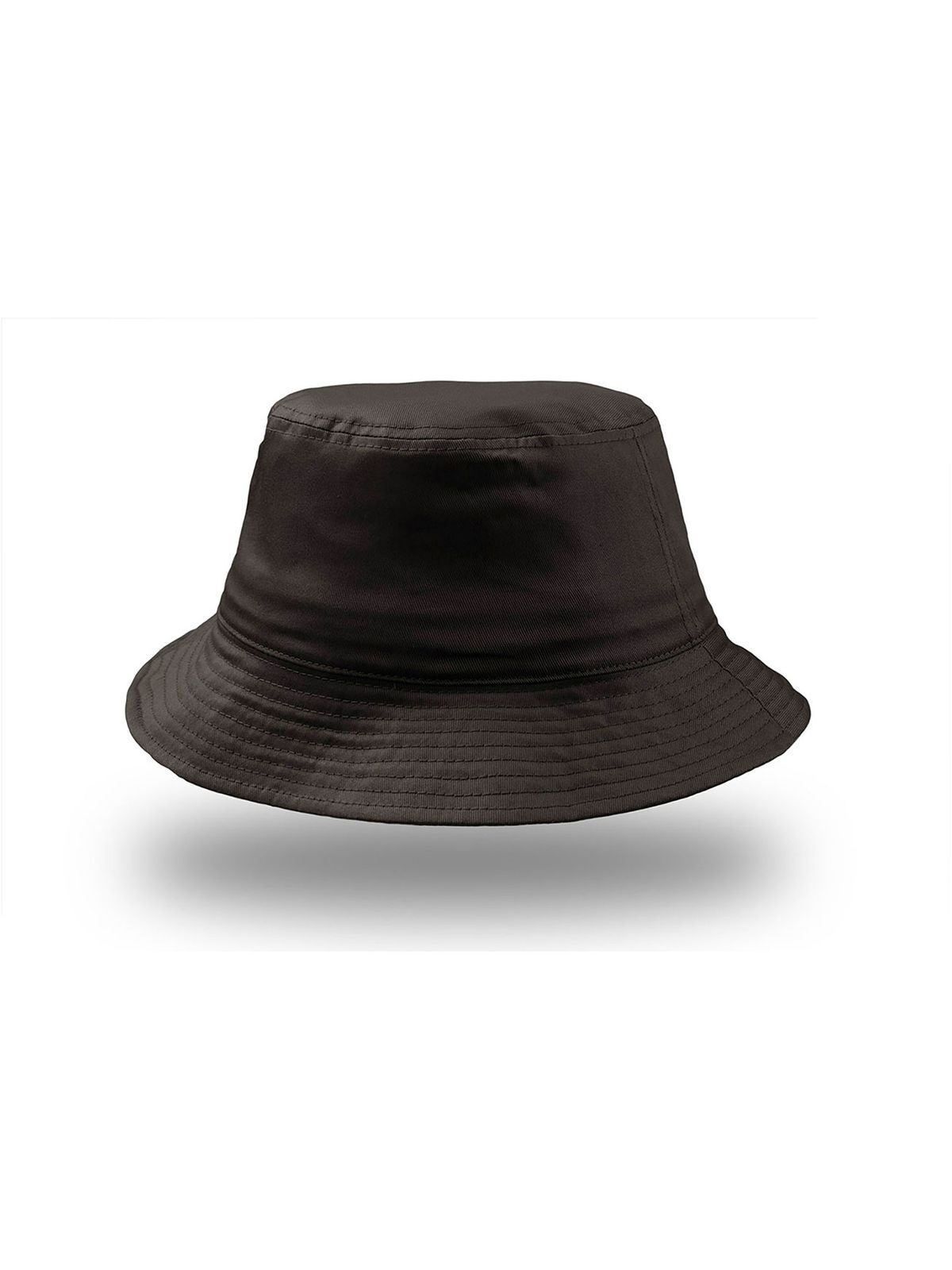 Katoenen bucket hat - NR - Zwart