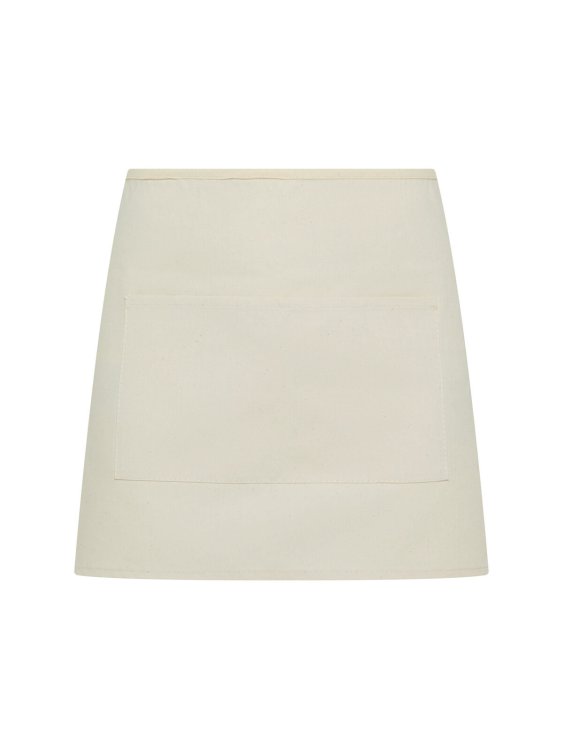 Basic Half Apron With Pocket - NA - Natural