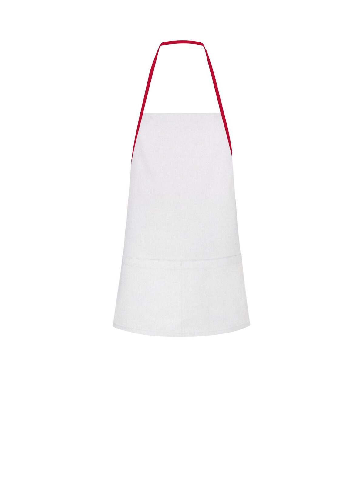 Contrast Apron - WHR - White/Red