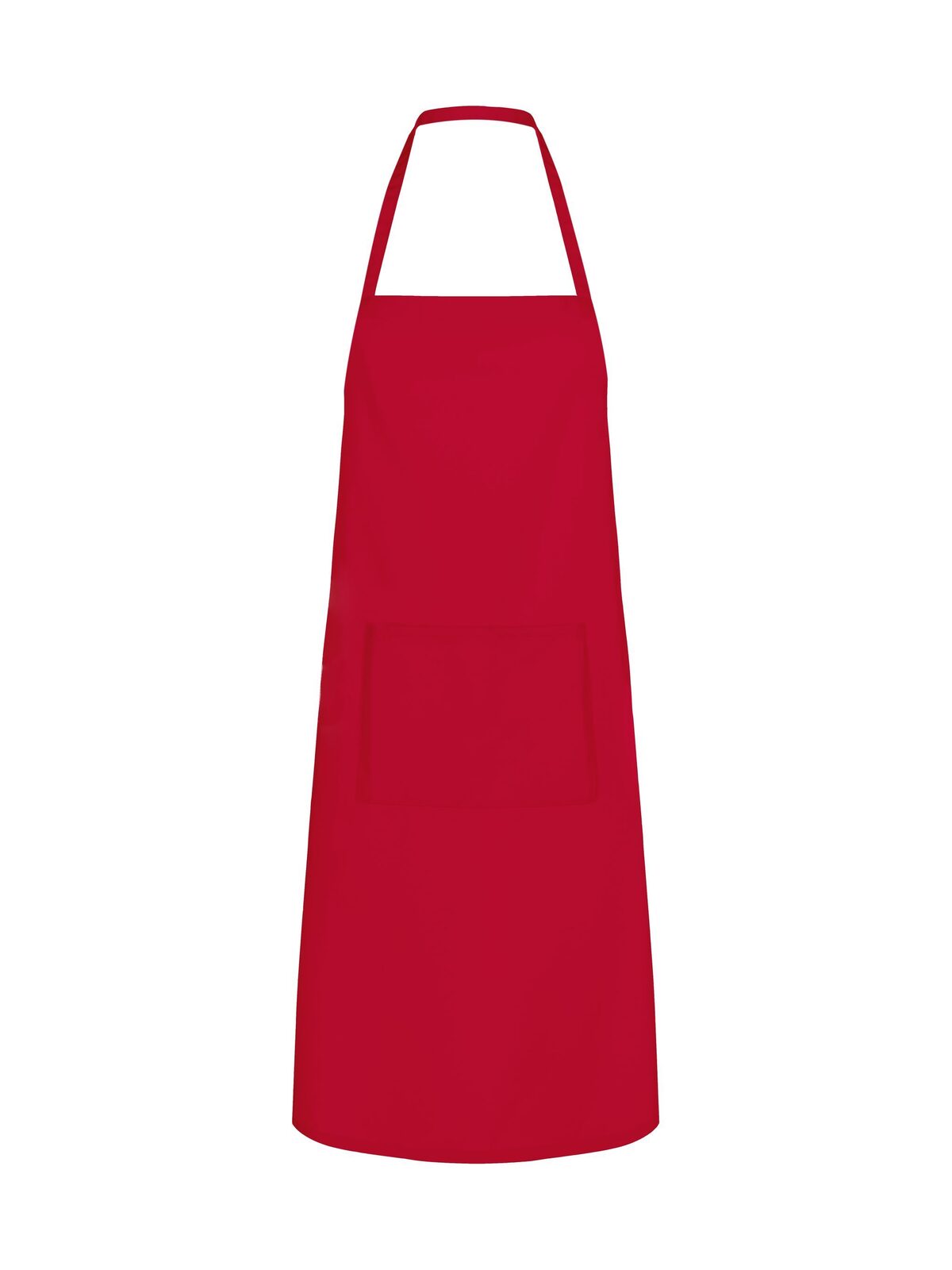 Basic Apron with Pocket - RD - RD-RED