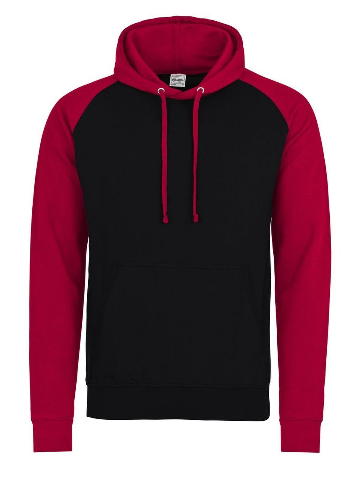 Baseball Hoodie - JBLFIR - JET BLACK/FIRE RED