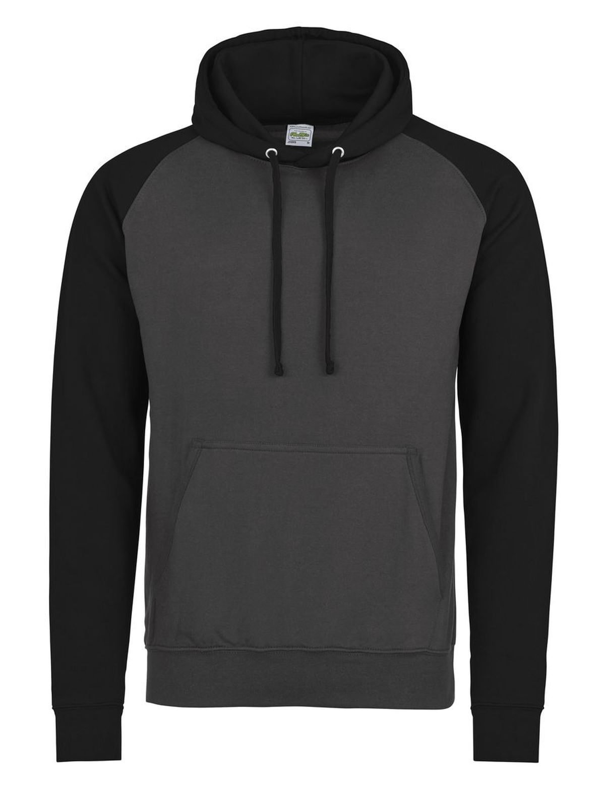 Baseball Hoodie - CHAJBL - CHARCOAL/JET BLACK