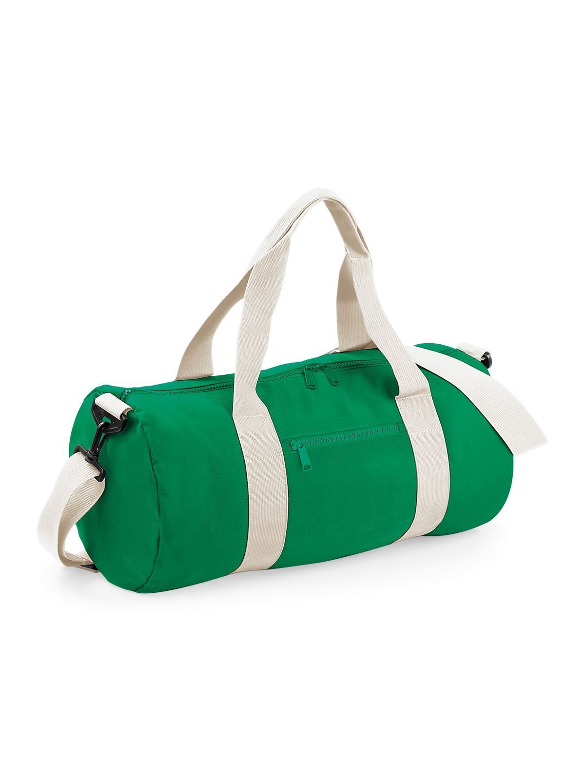 Original Barrel Bag - KELO - Kelly green/off white