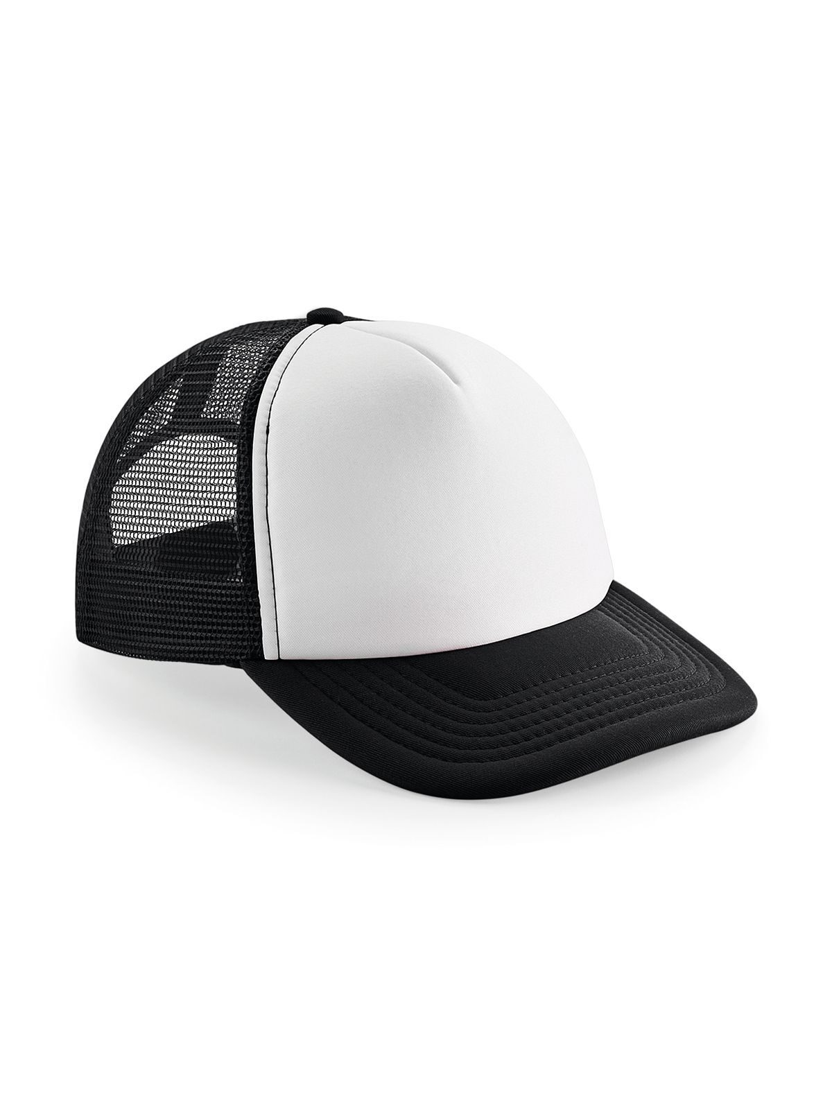Vintage Snapback Trucker Cap - BLKW - Black/white