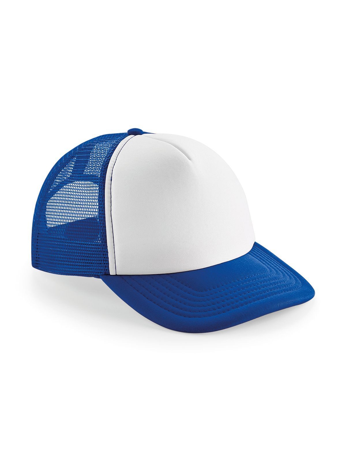 Vintage Snapback Trucker Cap - BROW - Bright royal/white