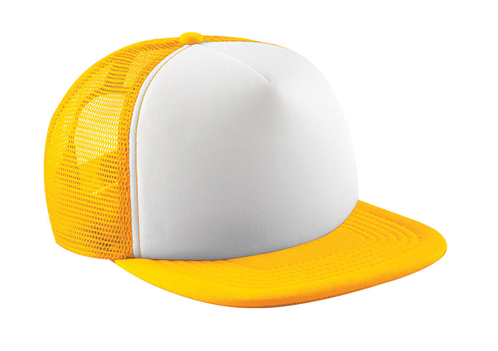 Vintage Snapback Trucker Cap - SUNW - Sunflower/White