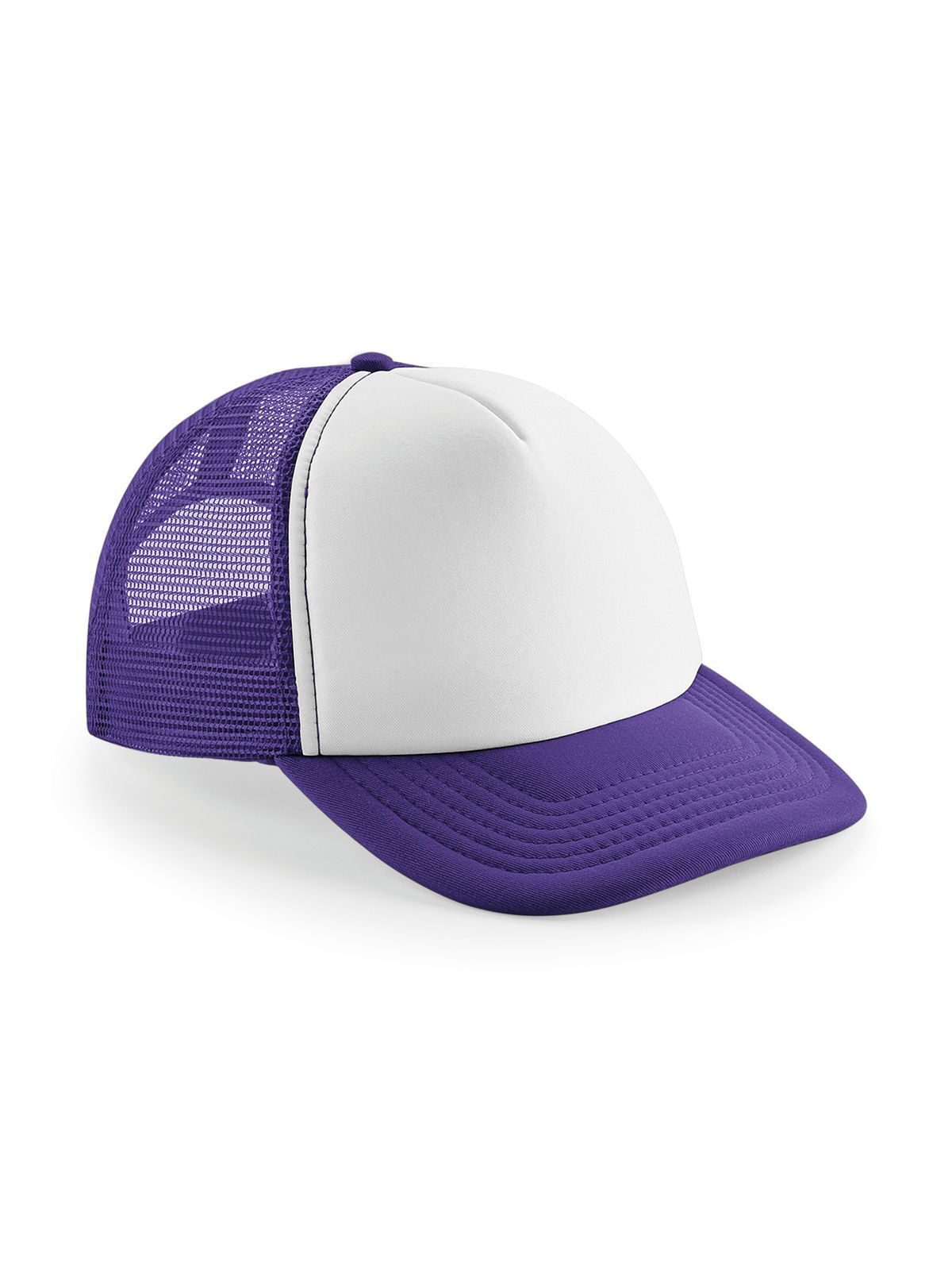 Vintage Snapback Trucker Cap - PURW - Purple/white
