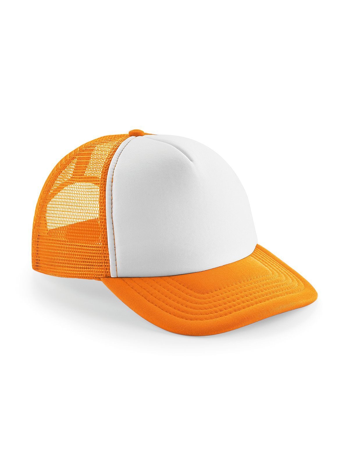 Vintage Snapback Trucker Cap - ORAW - Orange/white