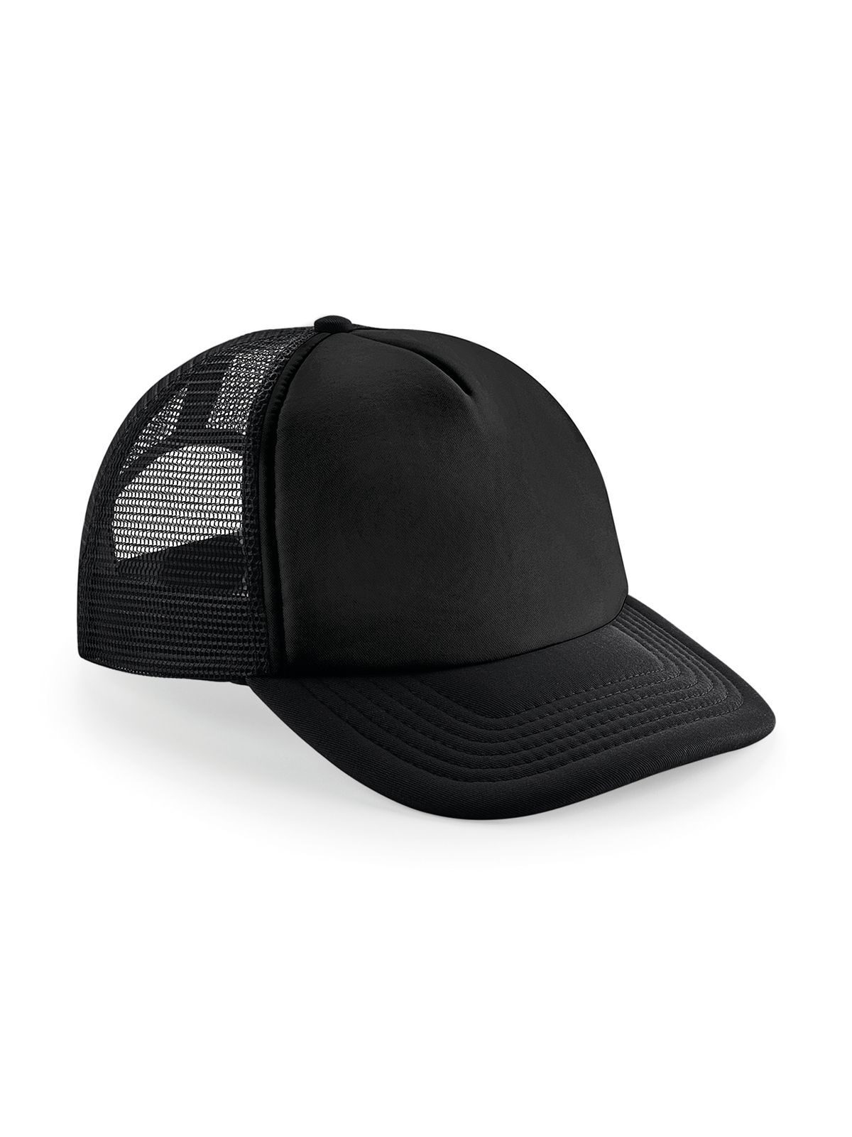 Vintage Snapback Trucker Cap - BLKB - Black/Black