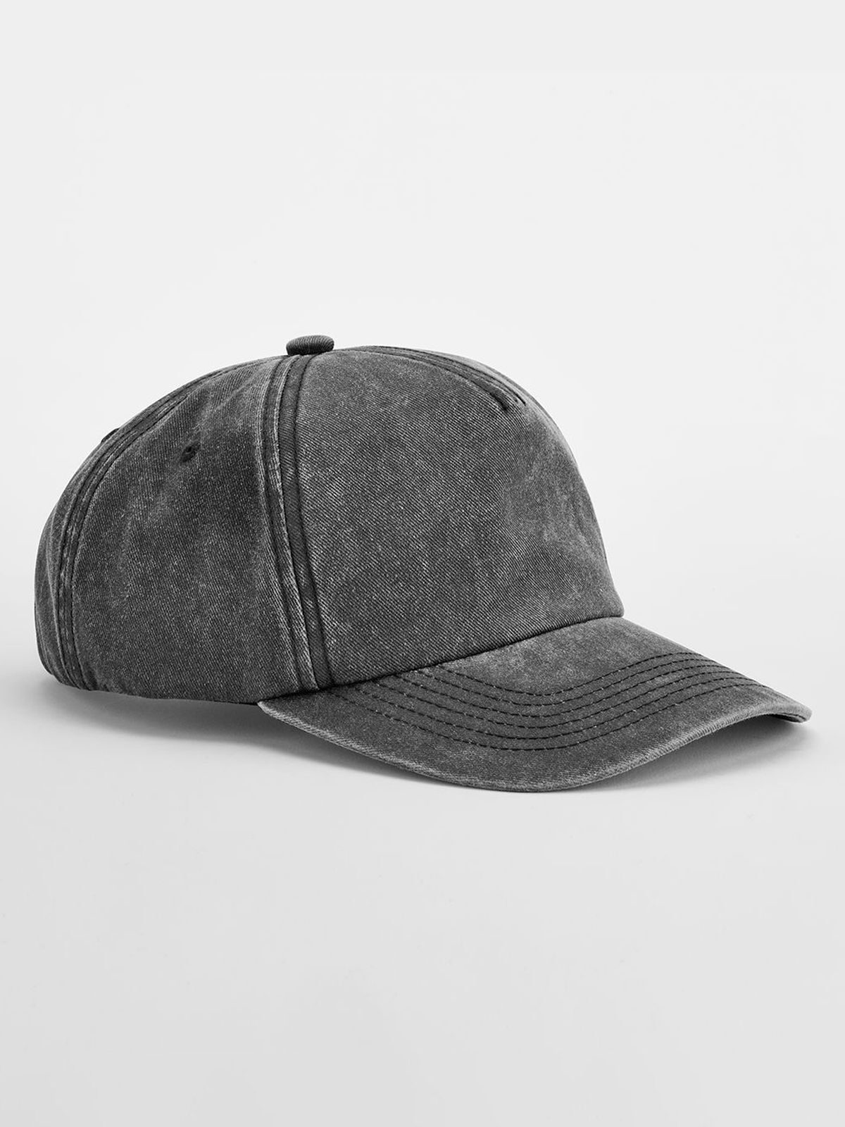 Relaxed 5 Panel Vintage Cap - VBL - Vintage black