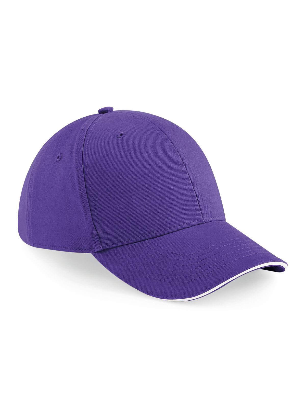 Athleisure 6 Panel Cap - PURW - Purple/white