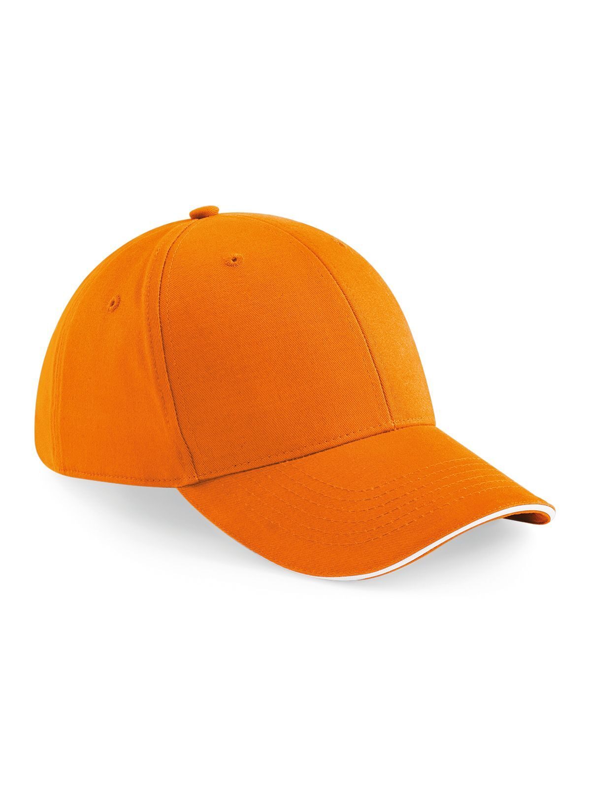 Athleisure 6 Panel Cap - ORAW - Orange/white