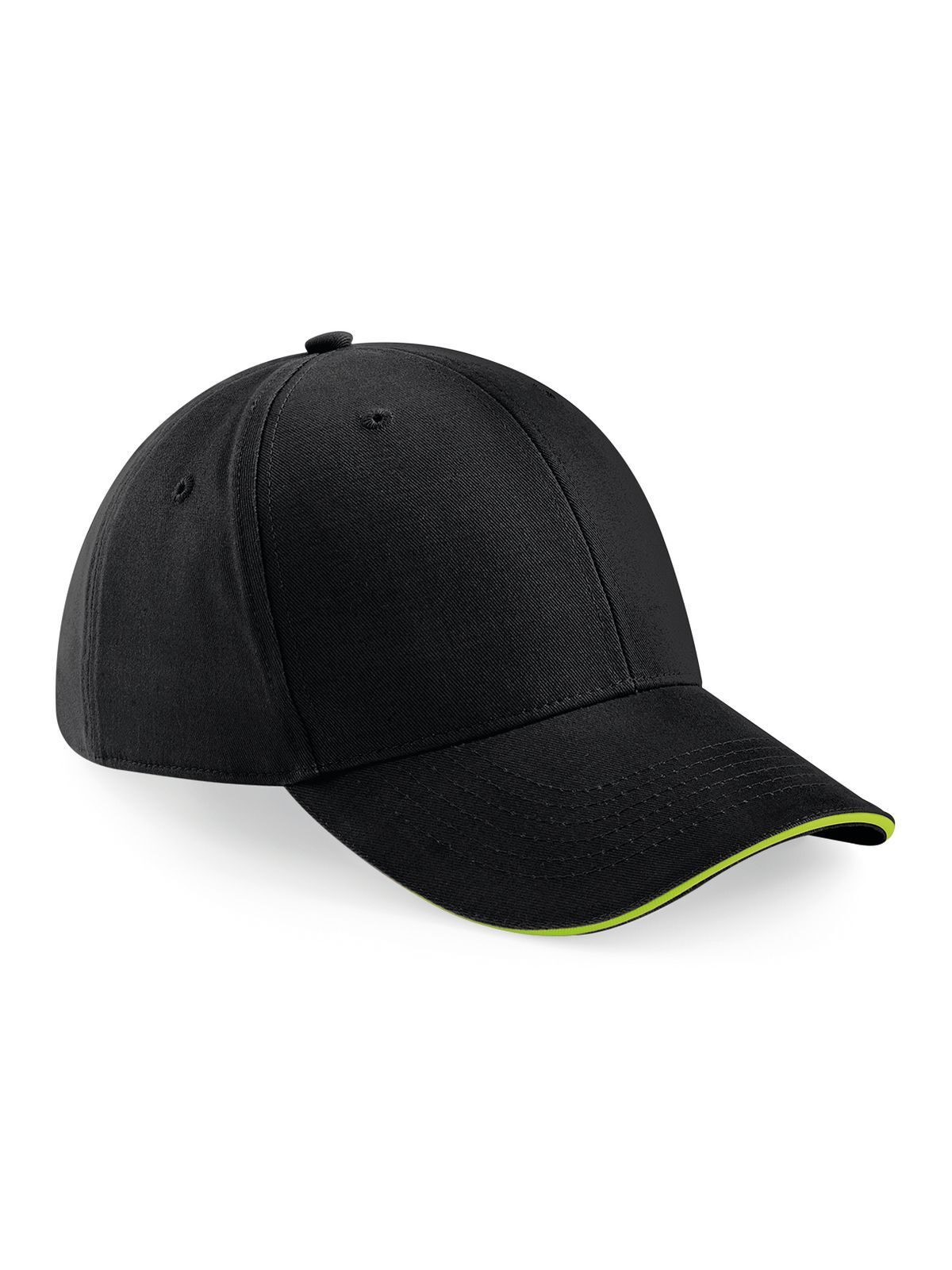 Athleisure 6 Panel Cap - BLKCR - Black/classic red