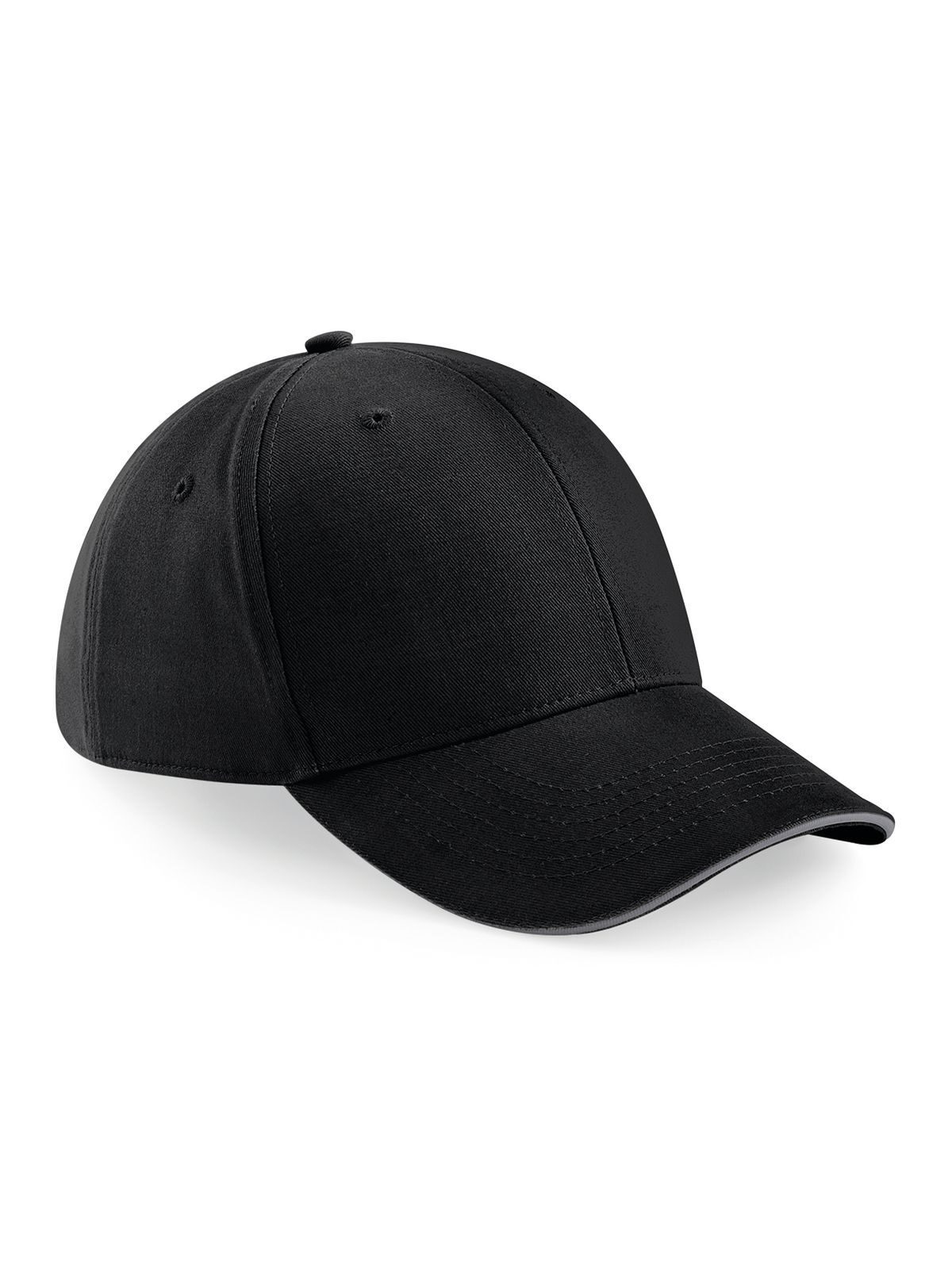 Athleisure 6 Panel Cap - BLKGP - Black/graphite grey