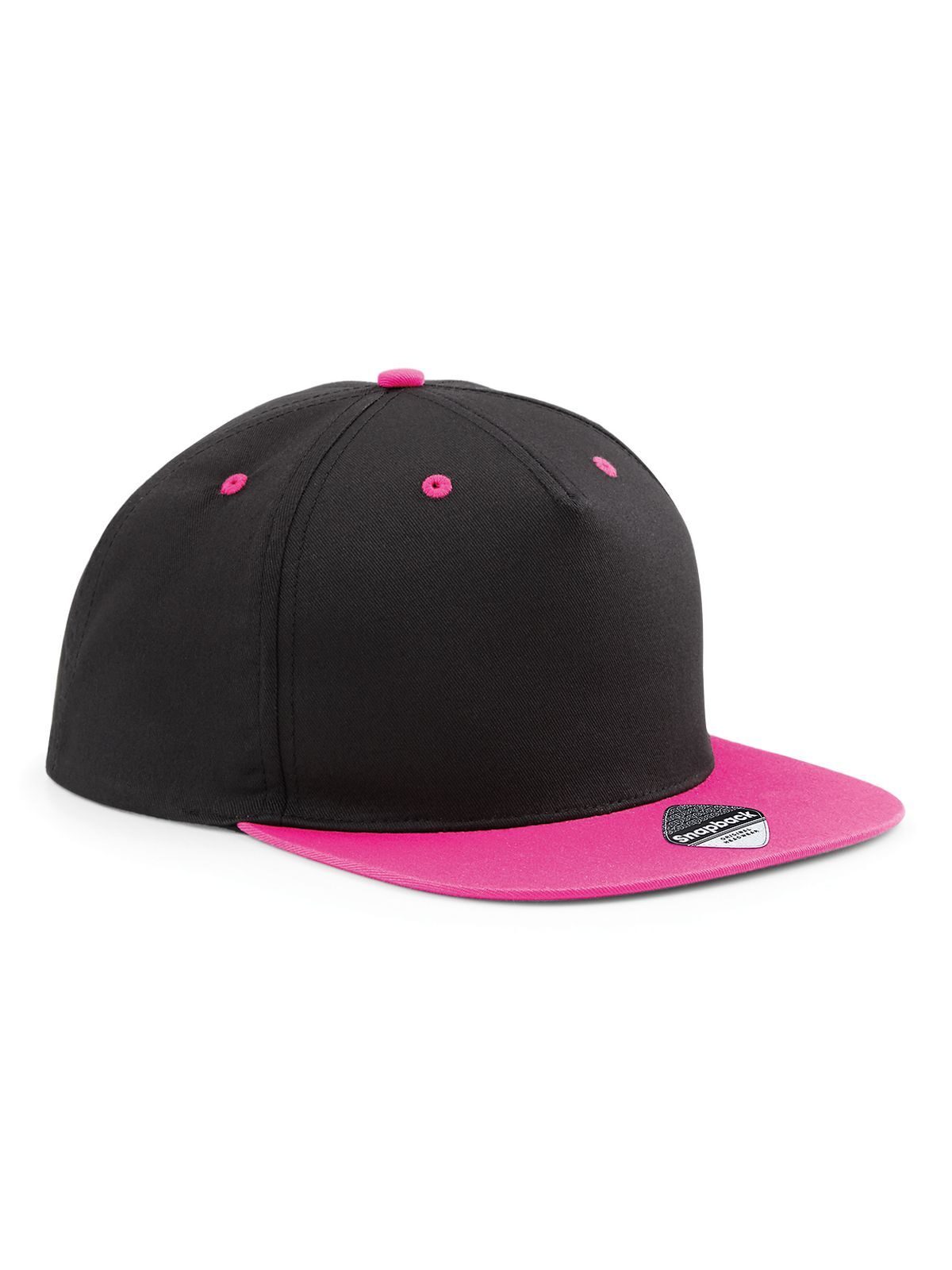 5 Panel Contrast Snapback - BLKF - Black/fuchsia