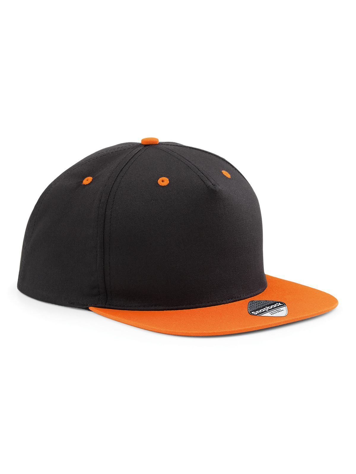 5 Panel Contrast Snapback - BLKO - Black/orange