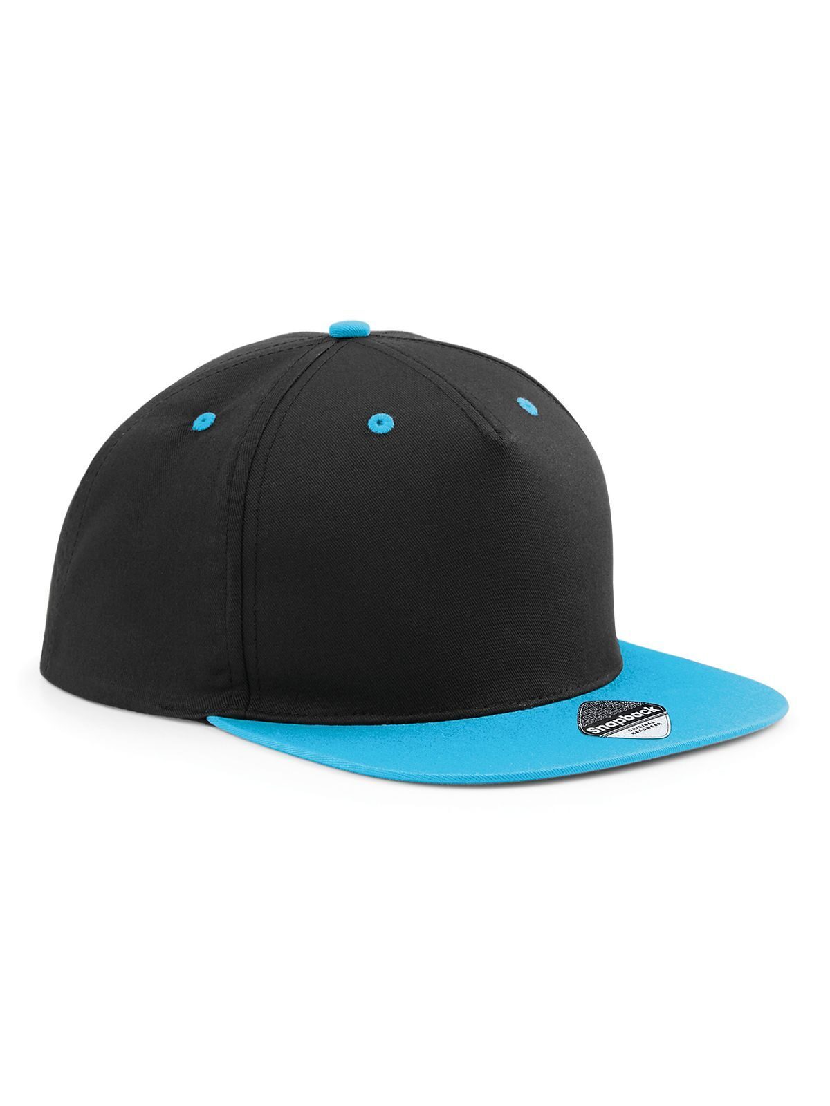 5 Panel Contrast Snapback - BLKSB - Black/surf blue