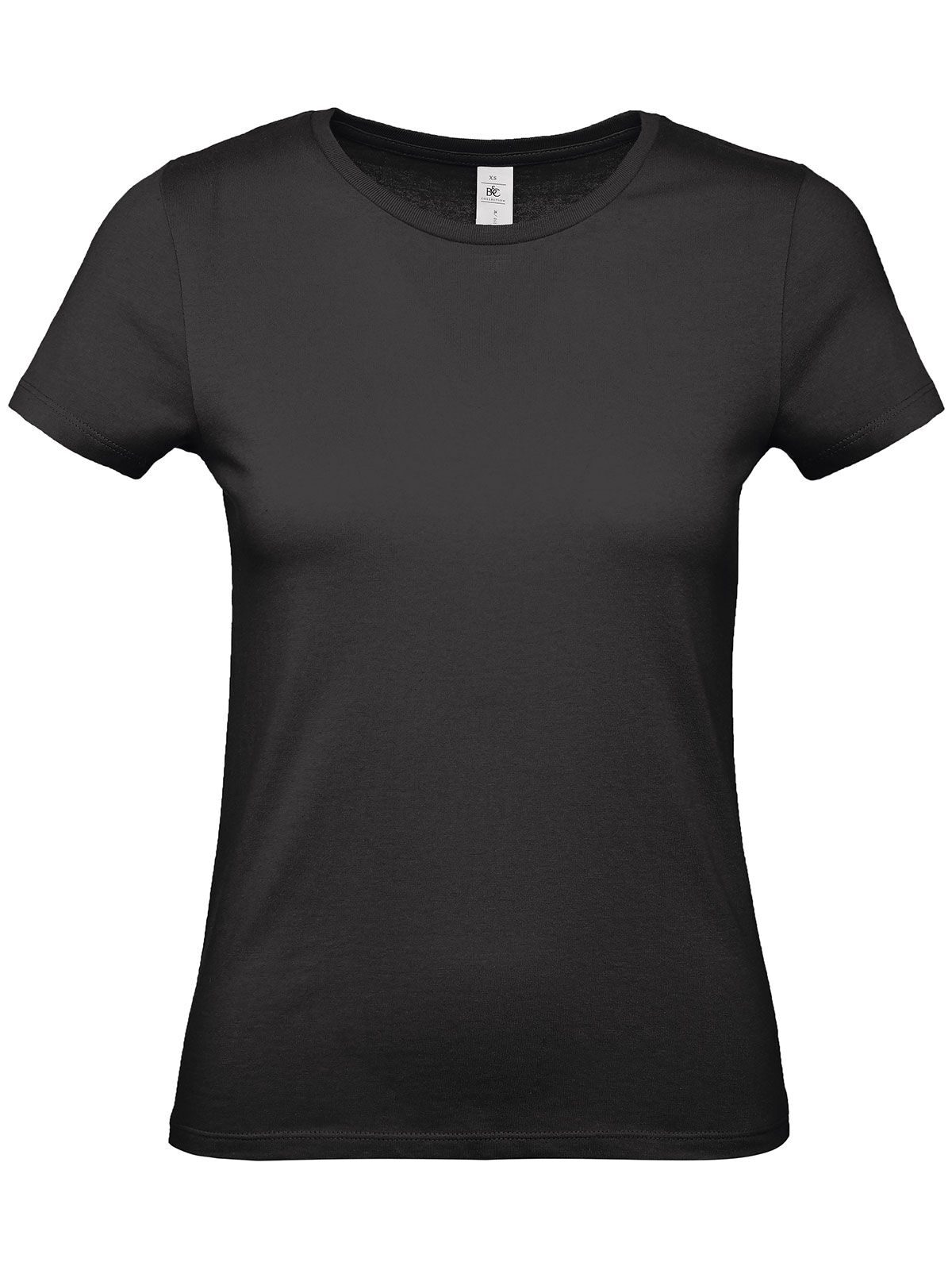 Dames T-shirt #E150 - BL002 - Zwart