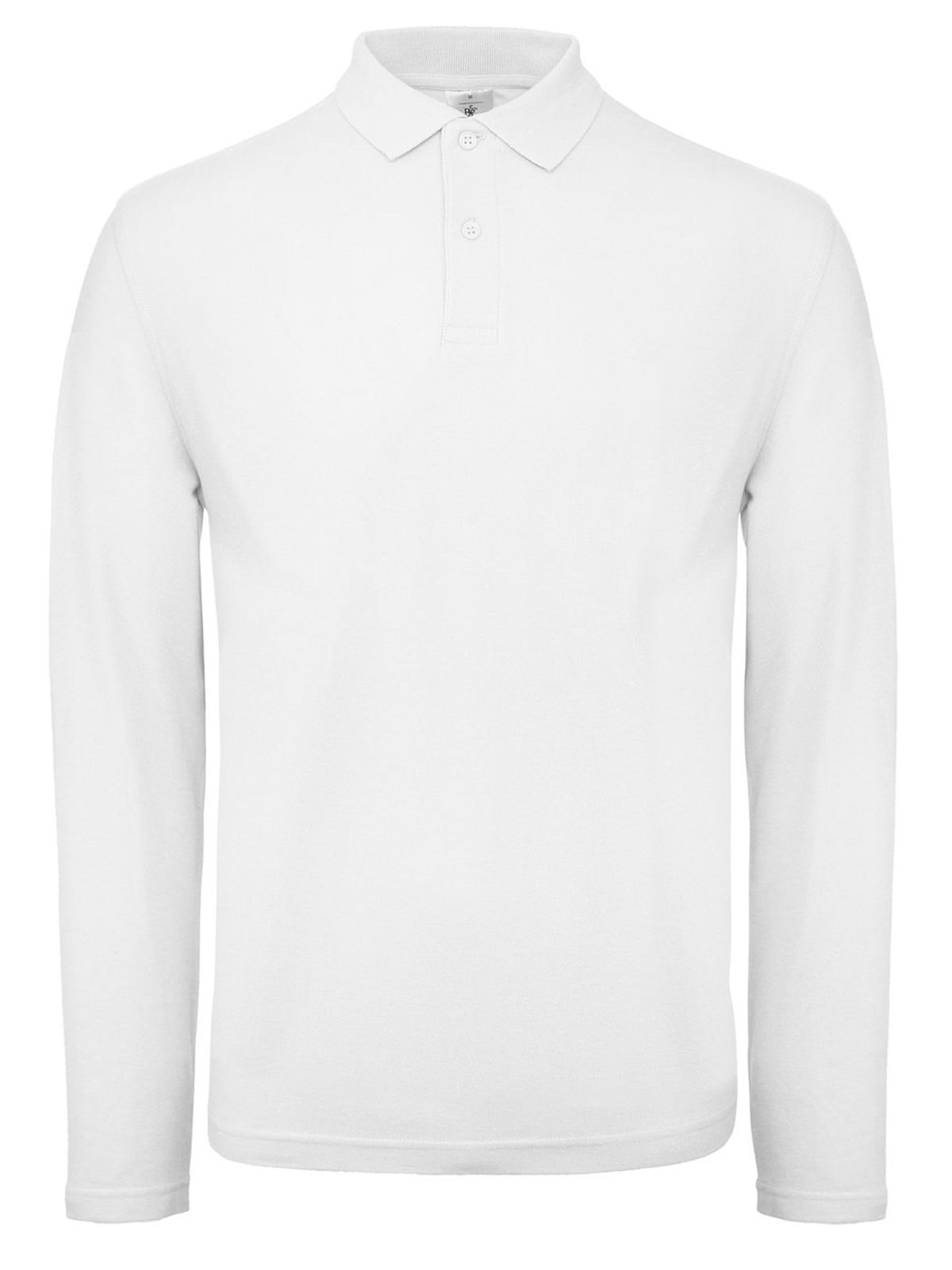 Polo met lange mouwen voor heren ID.001 - WH001 - Wit