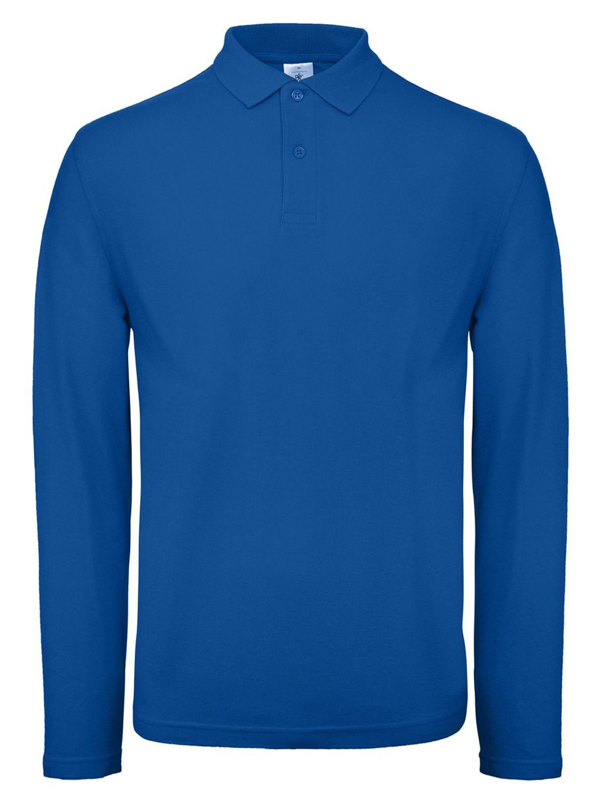 Polo met lange mouwen voor heren ID.001 - RB450 - Koningsblauw