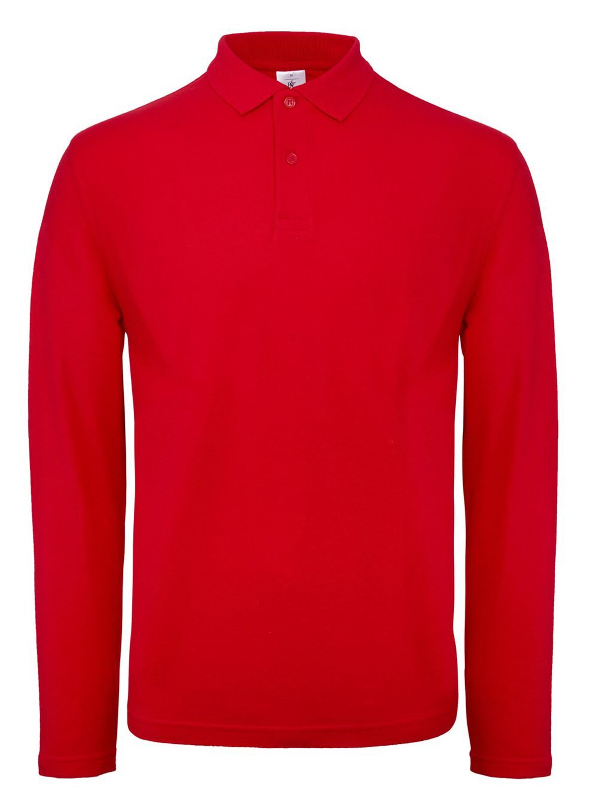 Polo met lange mouwen voor heren ID.001 - RE004 - Rood
