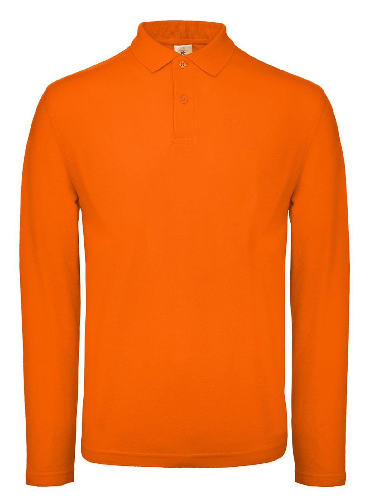 Polo met lange mouwen voor heren ID.001 - OR235 - Oranje