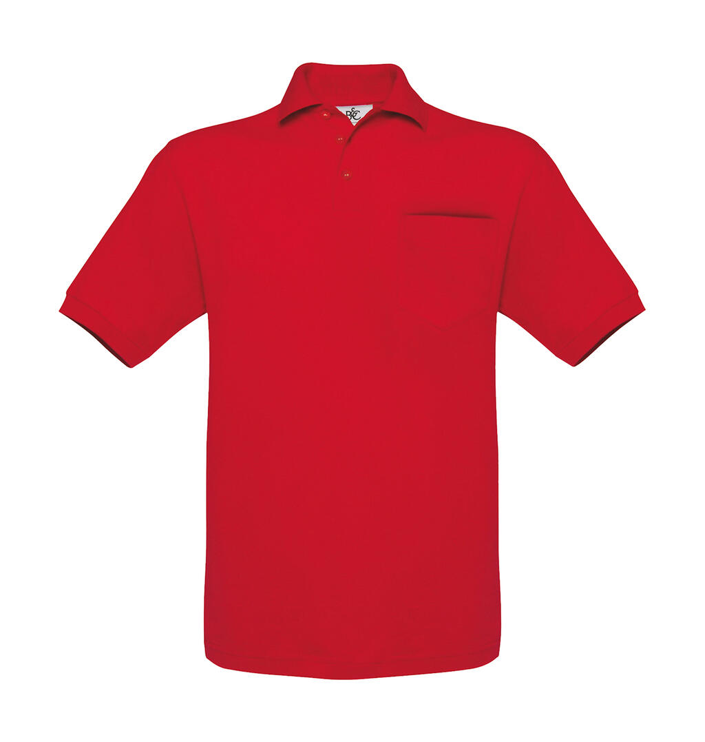 Unisex Polo Safran met zakje - 400 - Rood