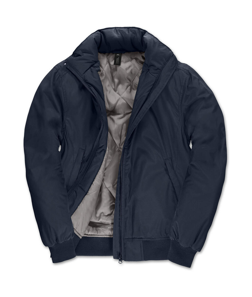 Women's Jacket Crew Bomber - 255 - Navy/Warm Grey