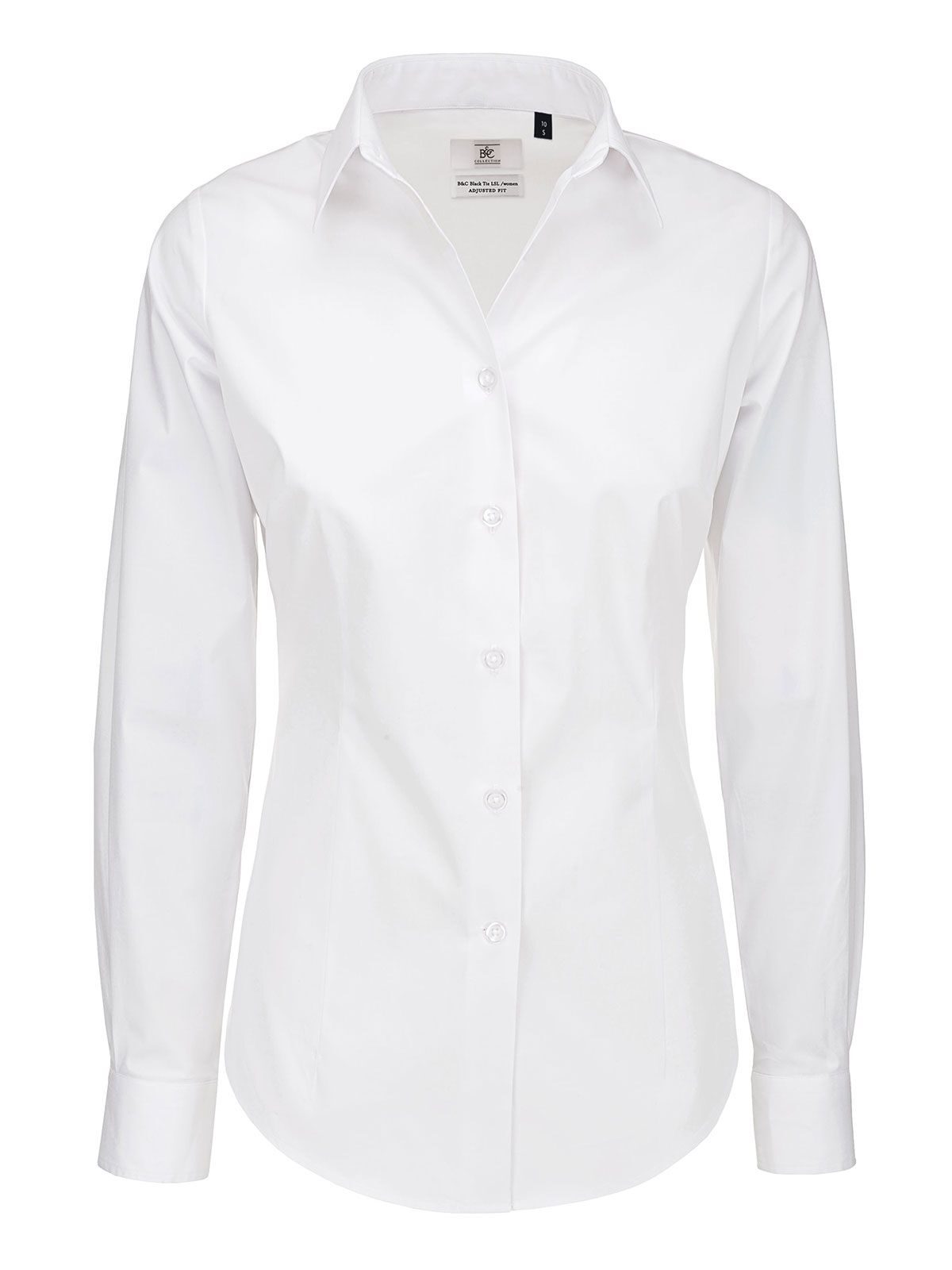 Black Tie LSL /Dames - WH001 - Wit