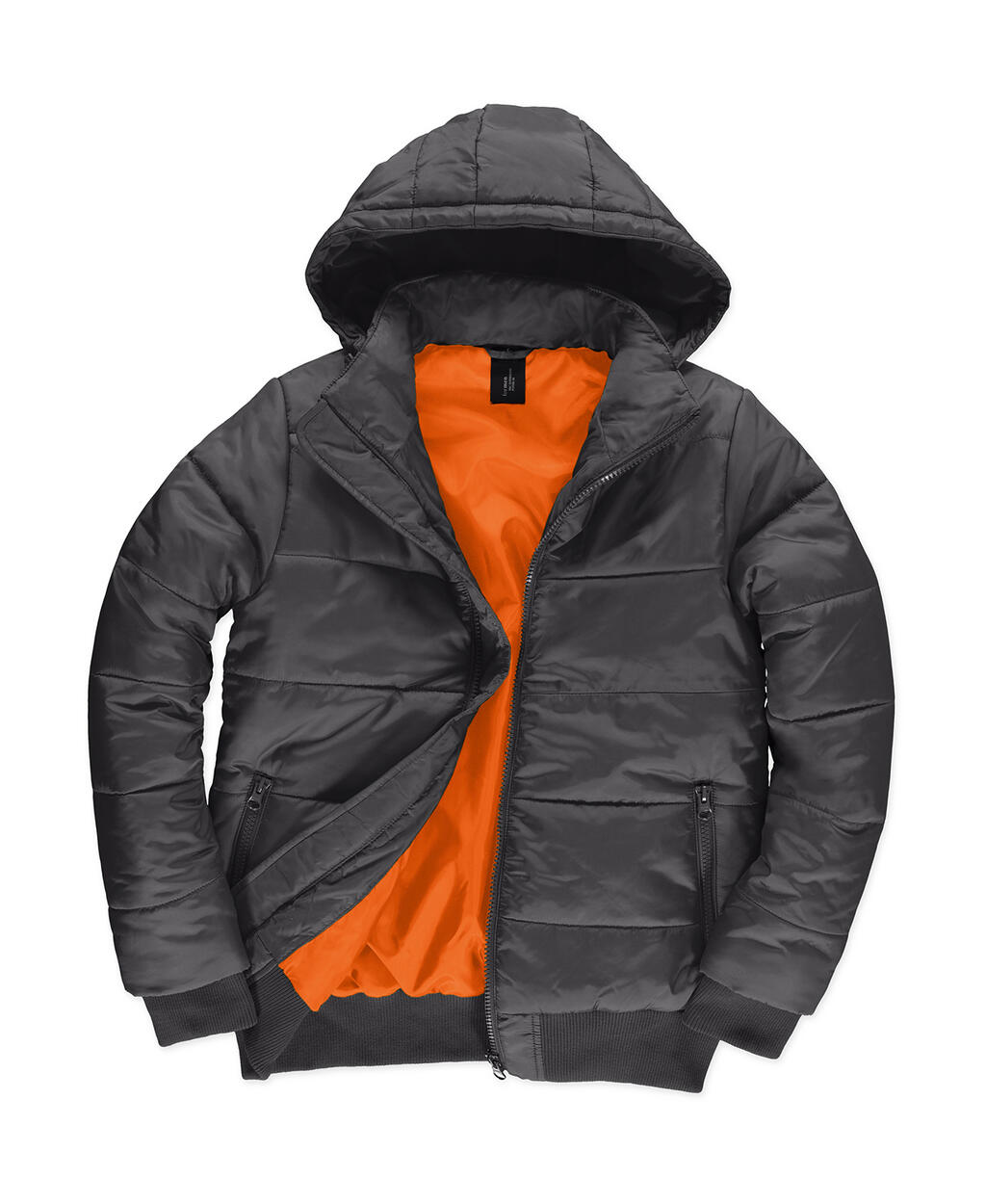 Herenjas Superhood - 170 - Donkergrijs/Neonoranje